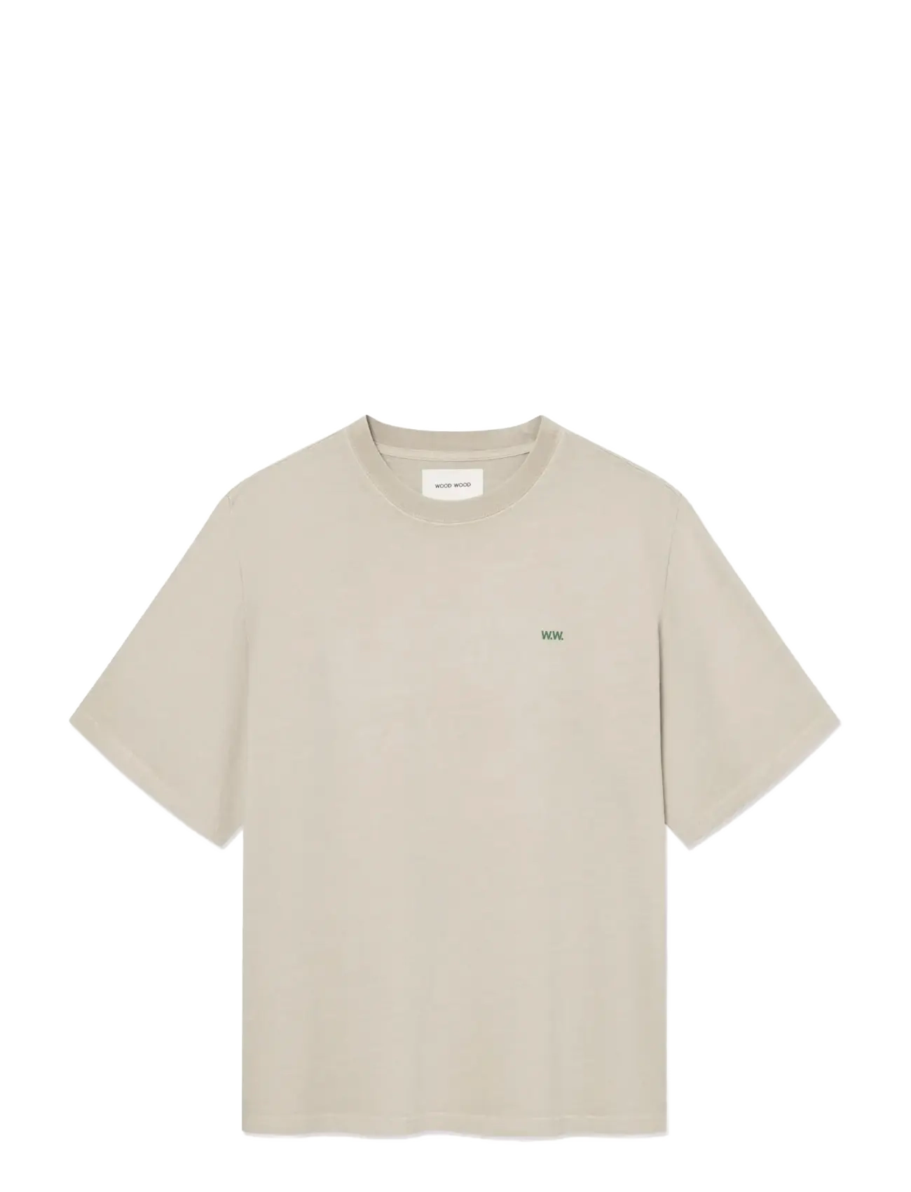 WOOD WOOD WWGary tee object 25207 - Kläder - MOONSTRUCK / beige