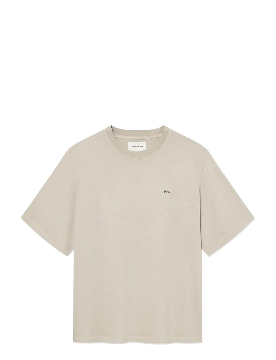 WOOD WOOD - WWGary tee object 25207 - kortärmade t-shirts - moonstruck - 1