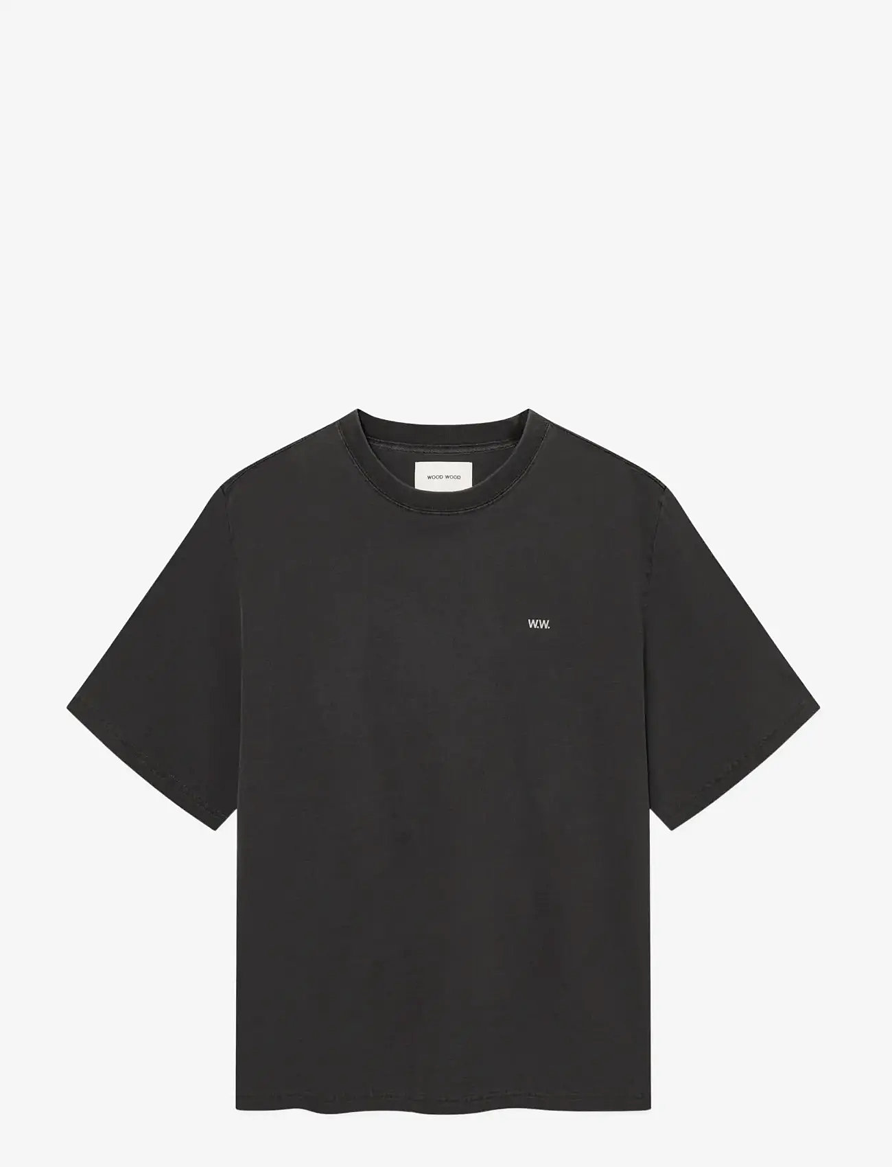 WOOD WOOD - WWGary tee object 25207 - kurzärmelig - washed black - 1