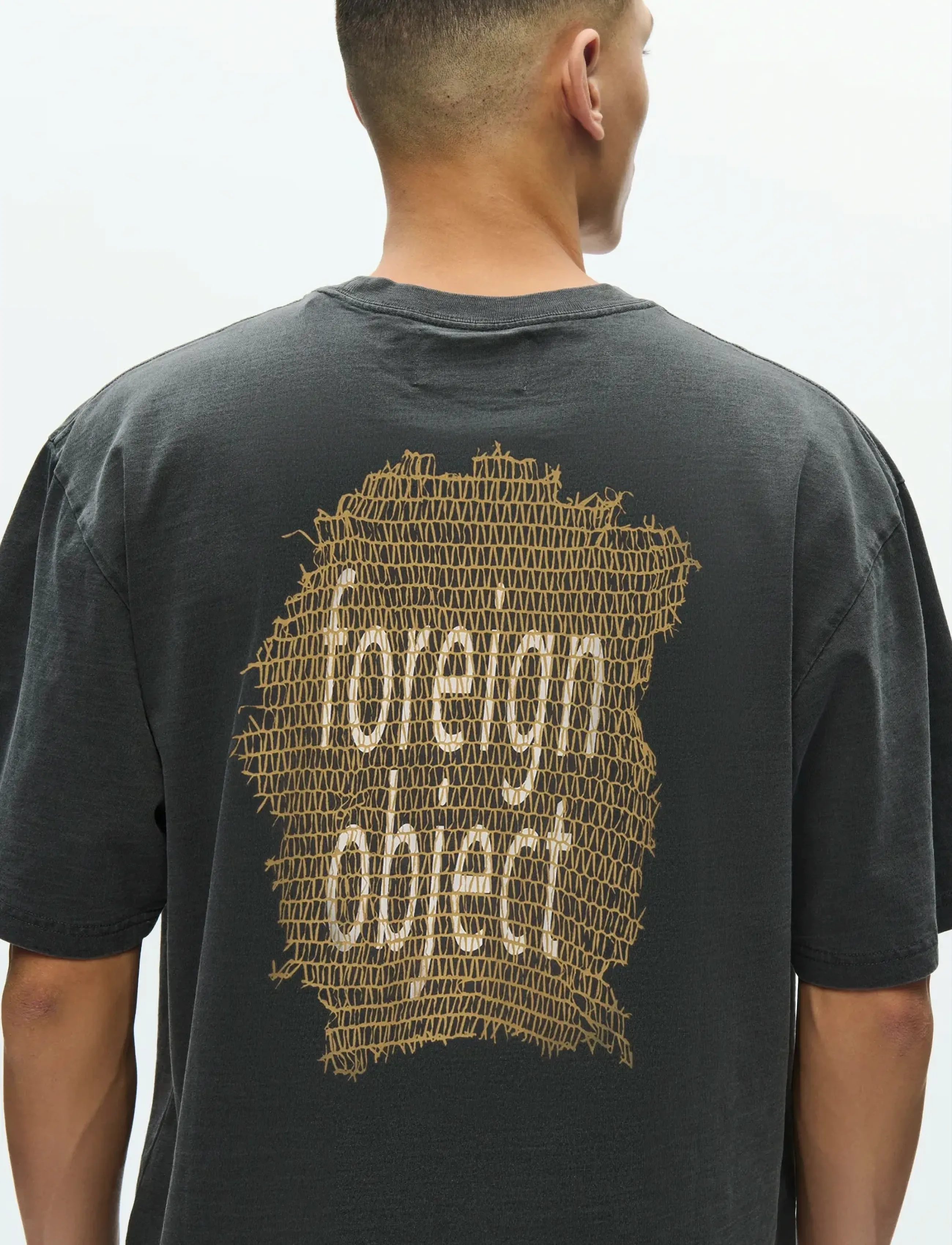 WOOD WOOD WWGary tee object 25207 - T-krekli ar īsām piedurknēm - WASHED BLACK / black