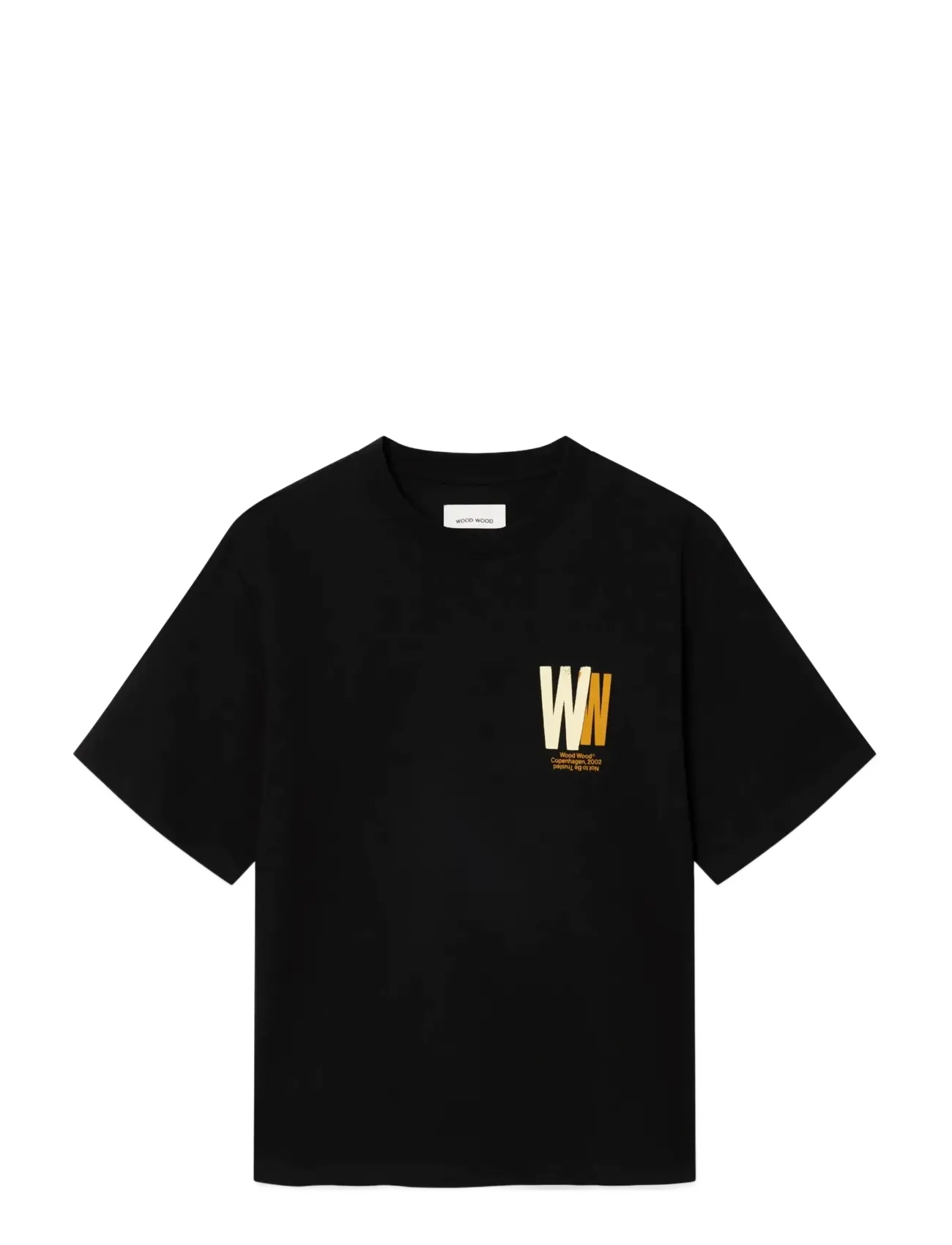 WOOD WOOD Wwgary Tee Public Order 25220 Schwarz - XS - Herren
