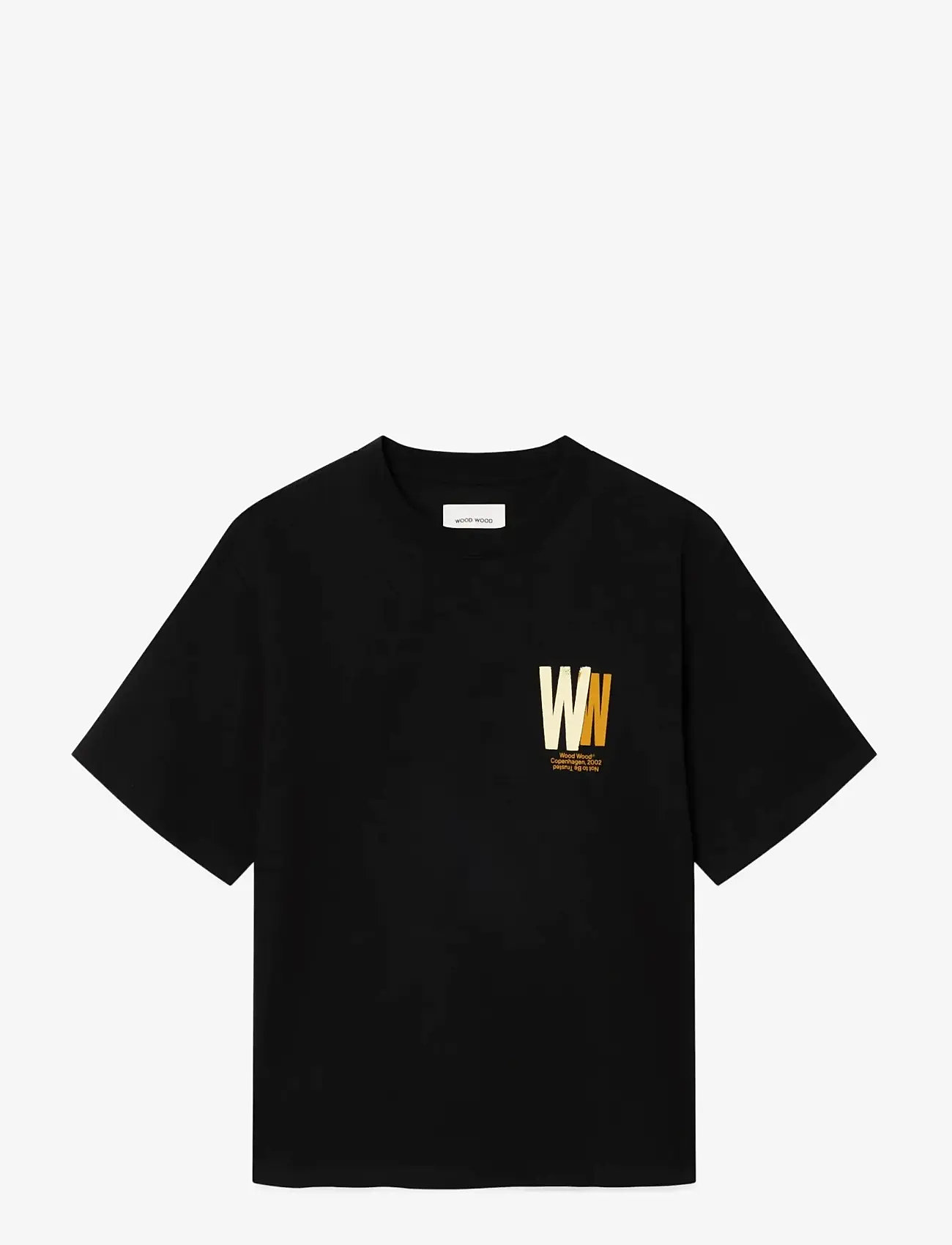 WOOD WOOD - WWGary tee public order 25220 - lühikeste varrukatega t-särgid - black - 1