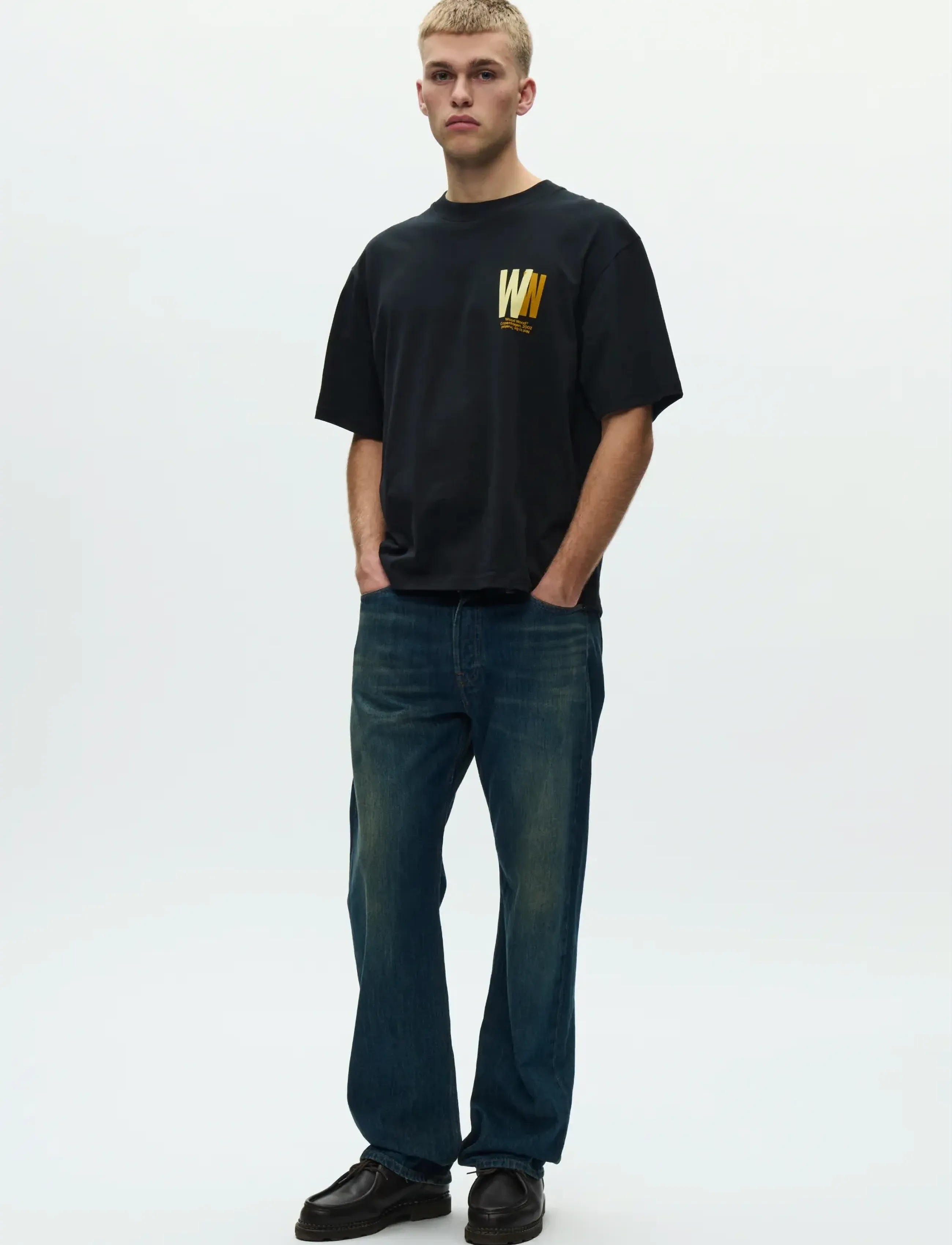 WOOD WOOD - WWGary tee public order 25220 - kurzärmelig - black - 3