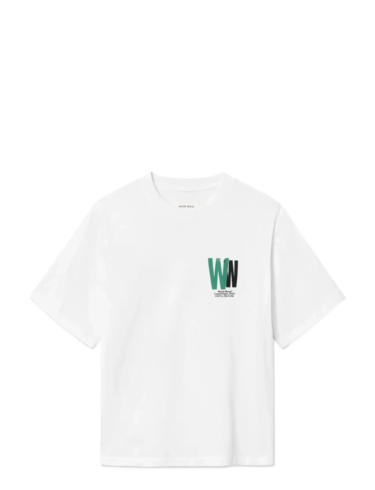 WOOD WOOD Wwgary Tee Public Order 25220 Weiß - M - Herren