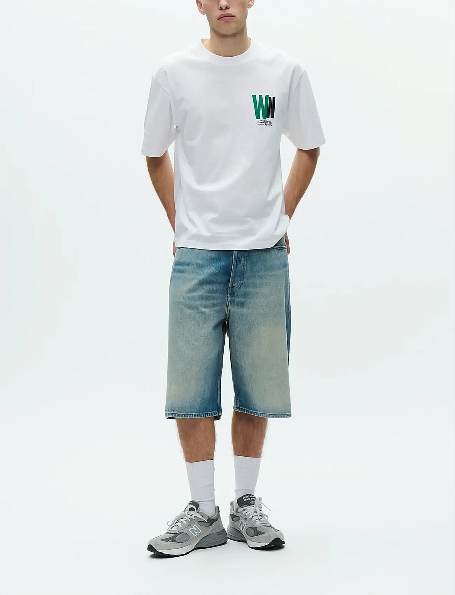 WOOD WOOD - WWGary tee public order 25220 - short-sleeved t-shirts - bright white - 3