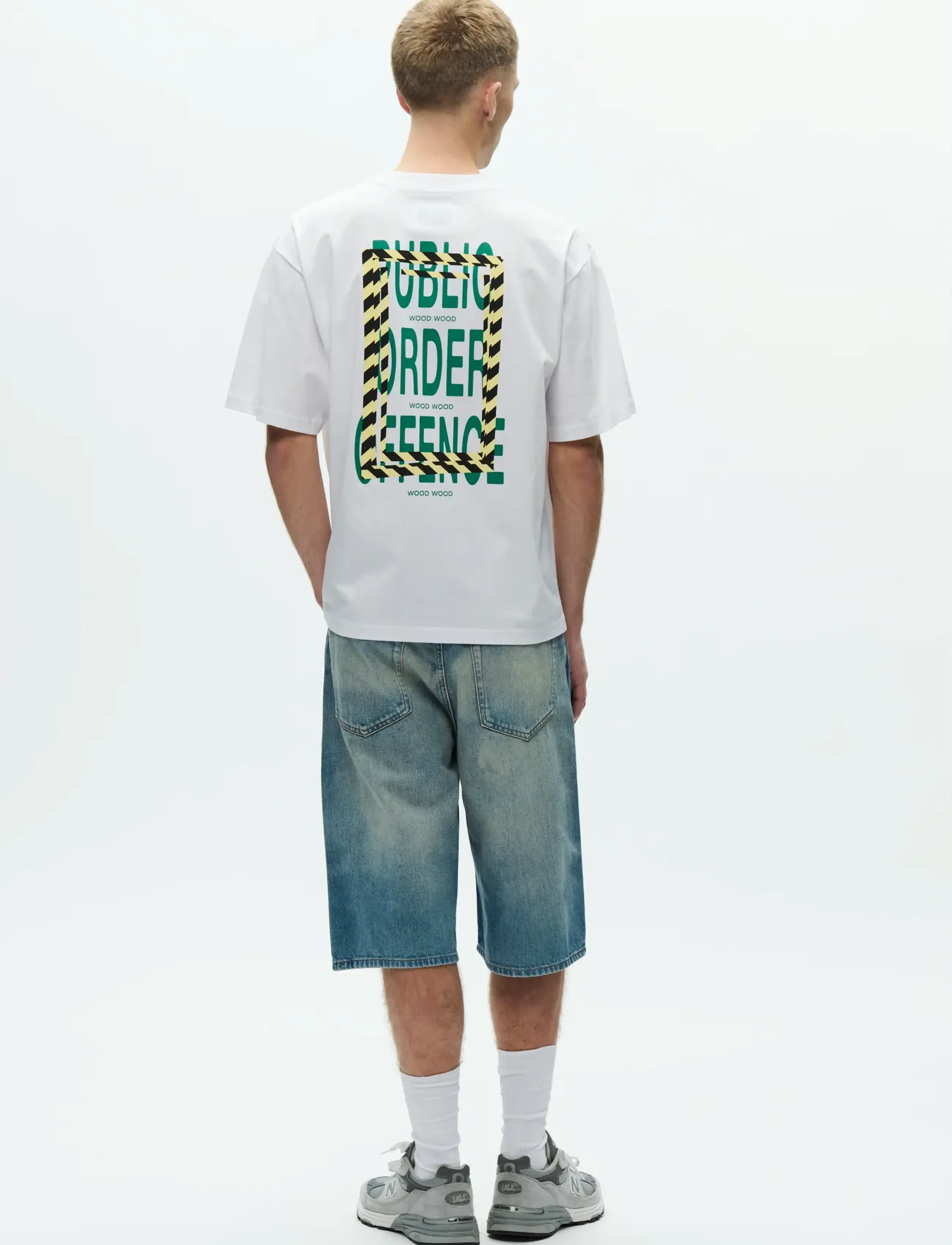 WOOD WOOD - WWGary tee public order 25220 - short-sleeved t-shirts - bright white - 5