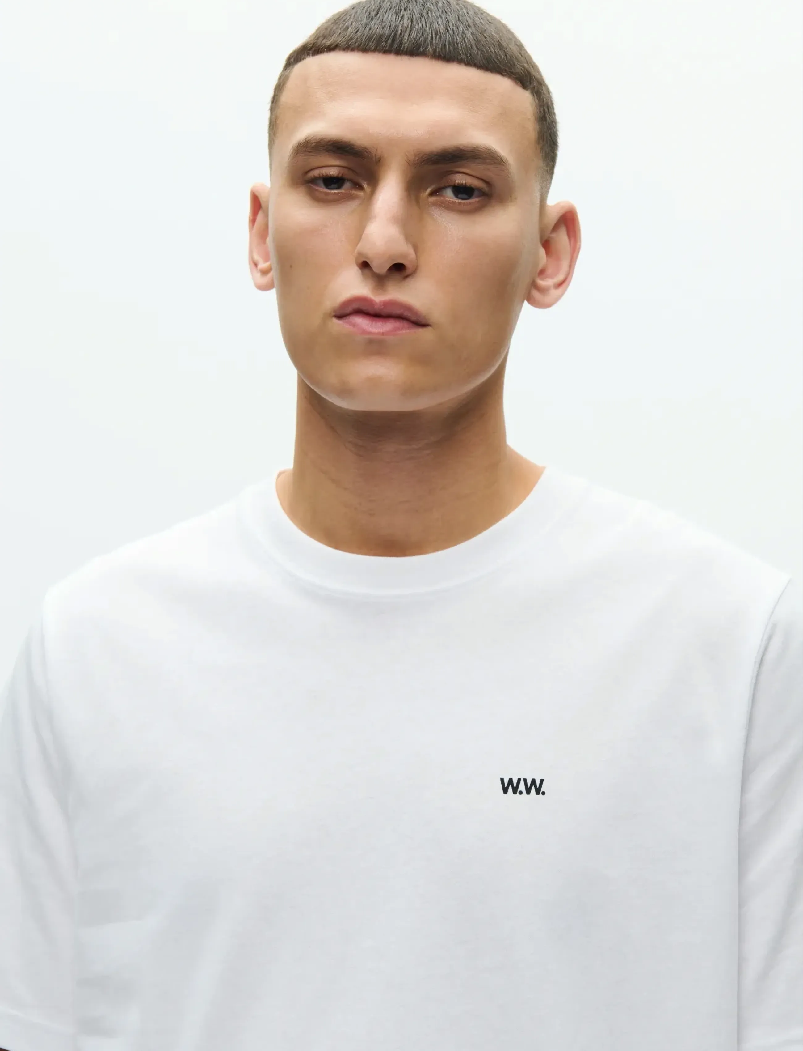 WOOD WOOD - WWBobby tee library 25220 - kortærmede t-shirts - bright white - 5
