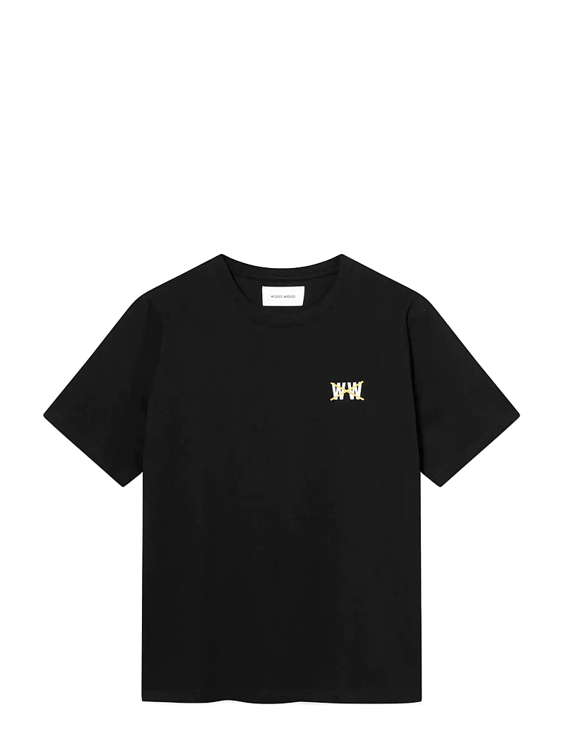 WOOD WOOD - WWBobby tee taxi 25388 - short-sleeved t-shirts - black - 1