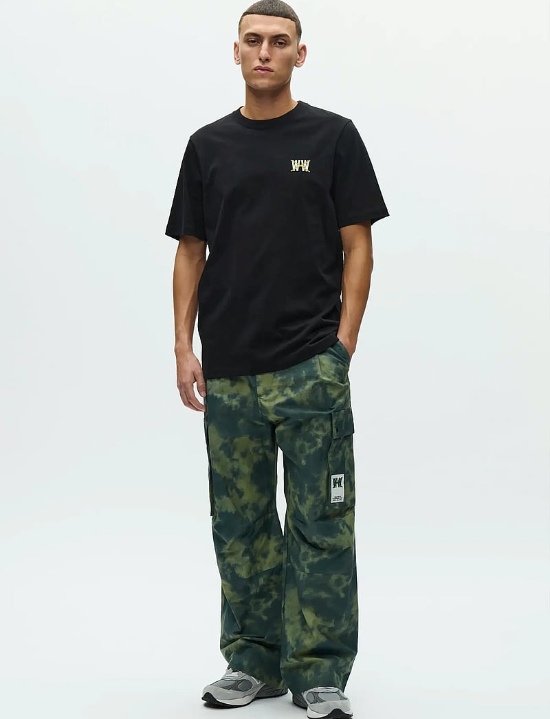 WOOD WOOD - WWBobby tee taxi 25388 - short-sleeved t-shirts - black - 3