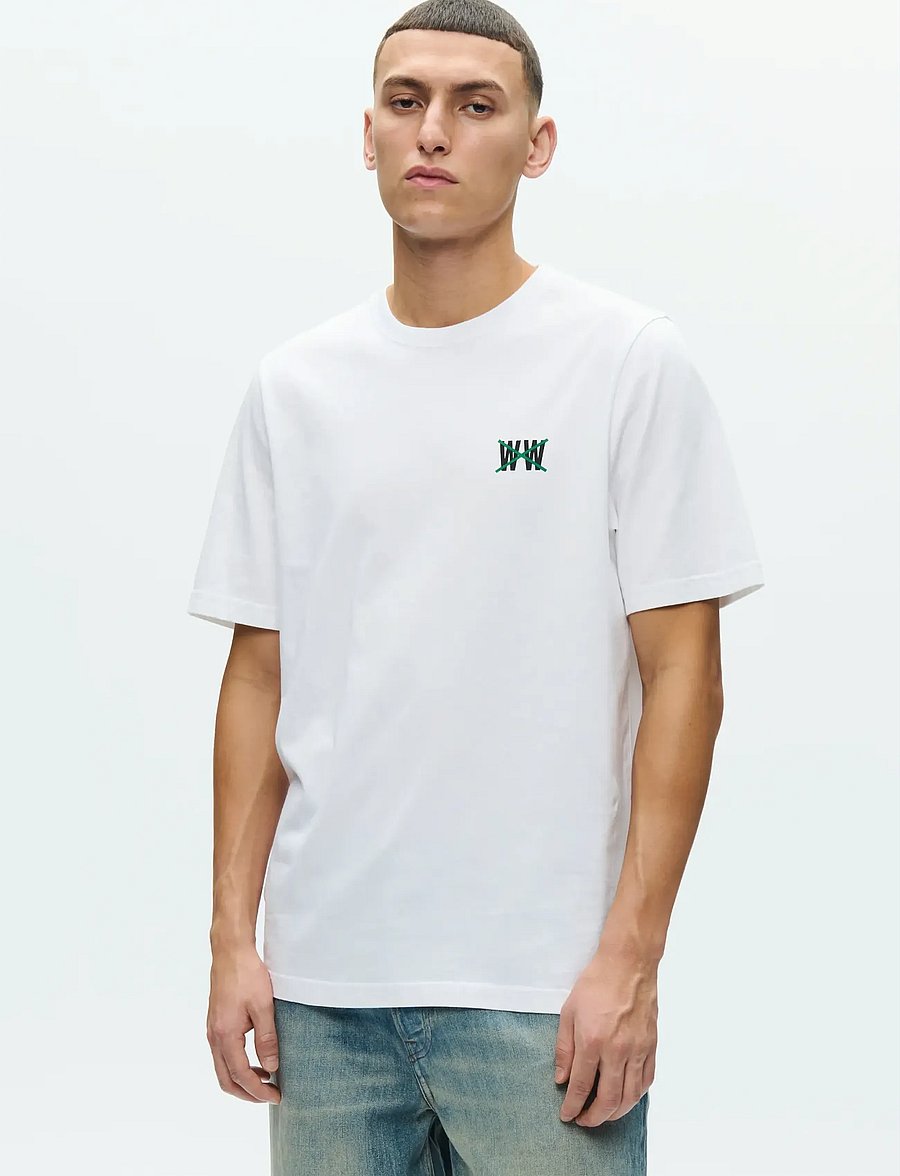 WOOD WOOD - WWBobby tee taxi 25388 - kurzärmelig - bright white - 0