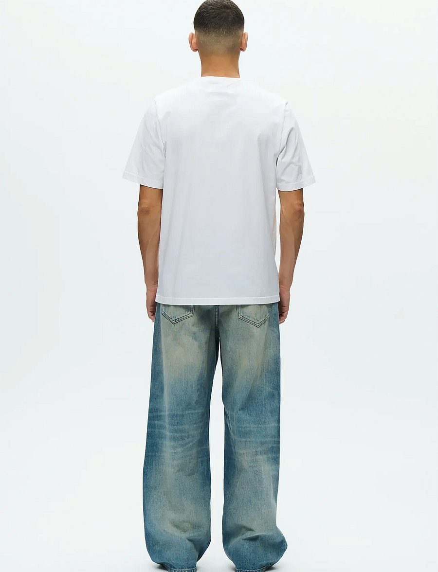 WOOD WOOD - WWBobby tee taxi 25388 - kurzärmelig - bright white - 2