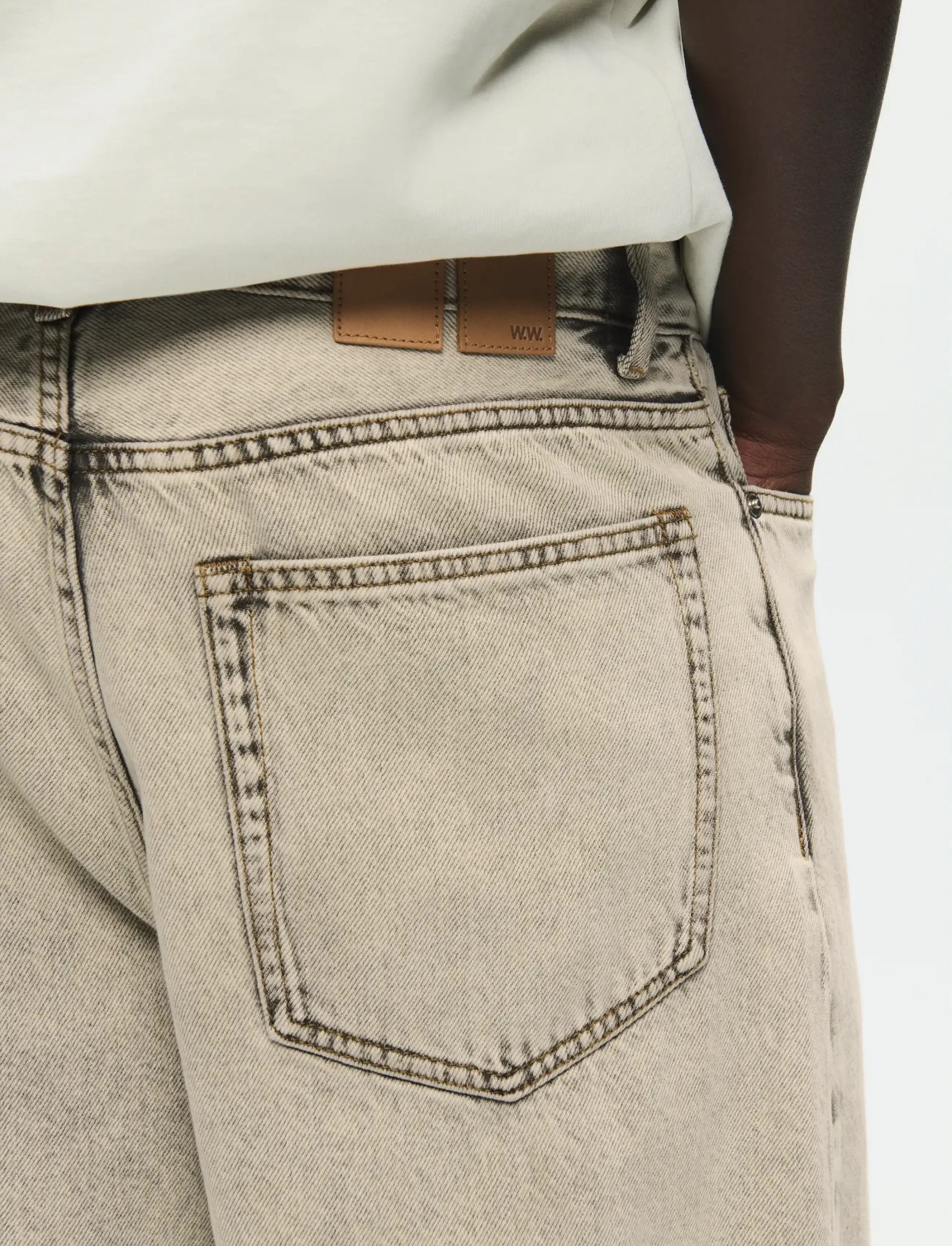 WOOD WOOD - WWType 16 jorts 25379 - denim shorts - soft brown - 4