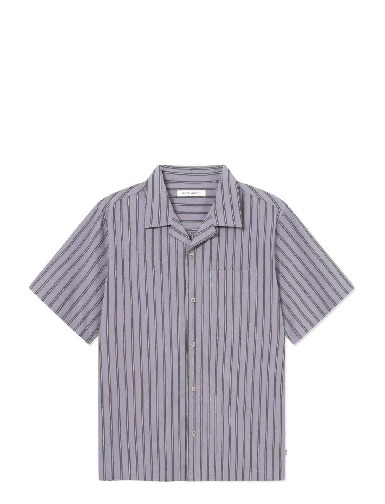 WOOD WOOD Wwnico Ss Shirt 25391 Grau - L - Herren
