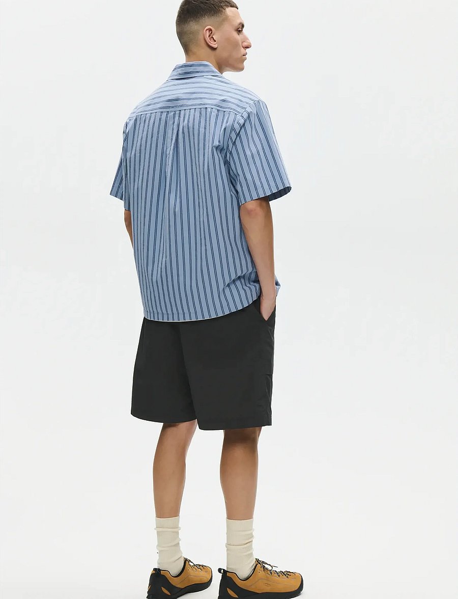 WOOD WOOD - WWNico SS shirt 25391 - basic skjortor - rainwashed stripe - 2