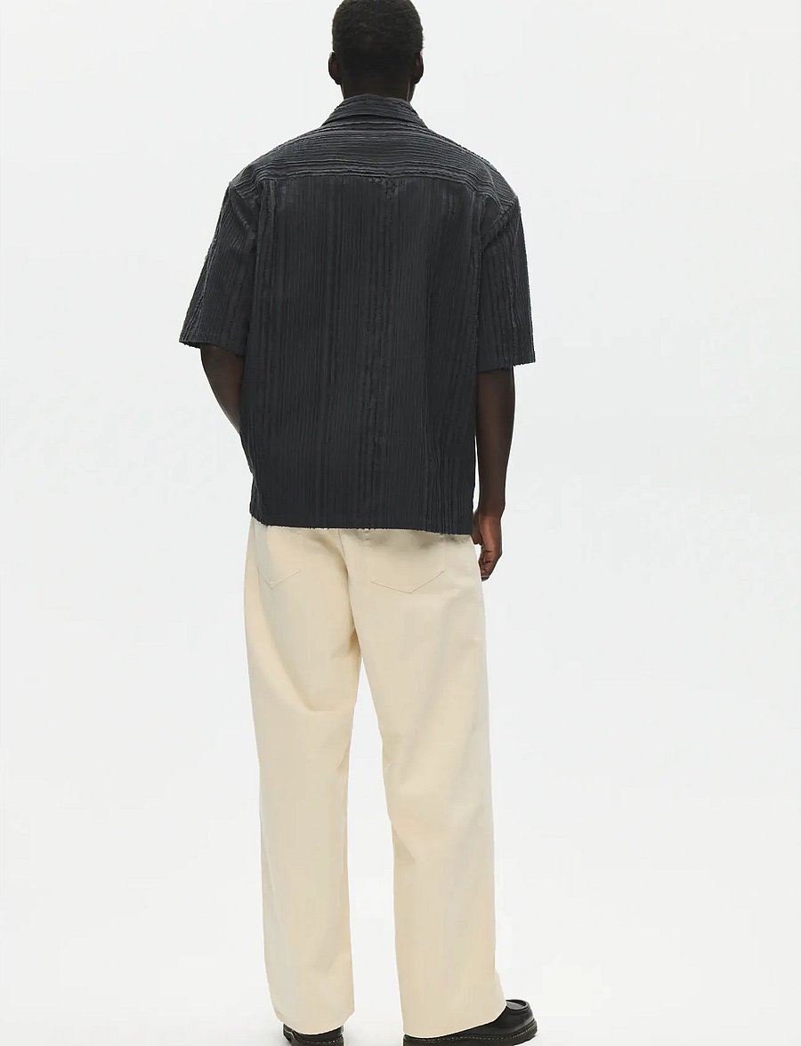 WOOD WOOD - WWCarter SS shirt 25410 - tavalised t-särgid - pirate black - 2