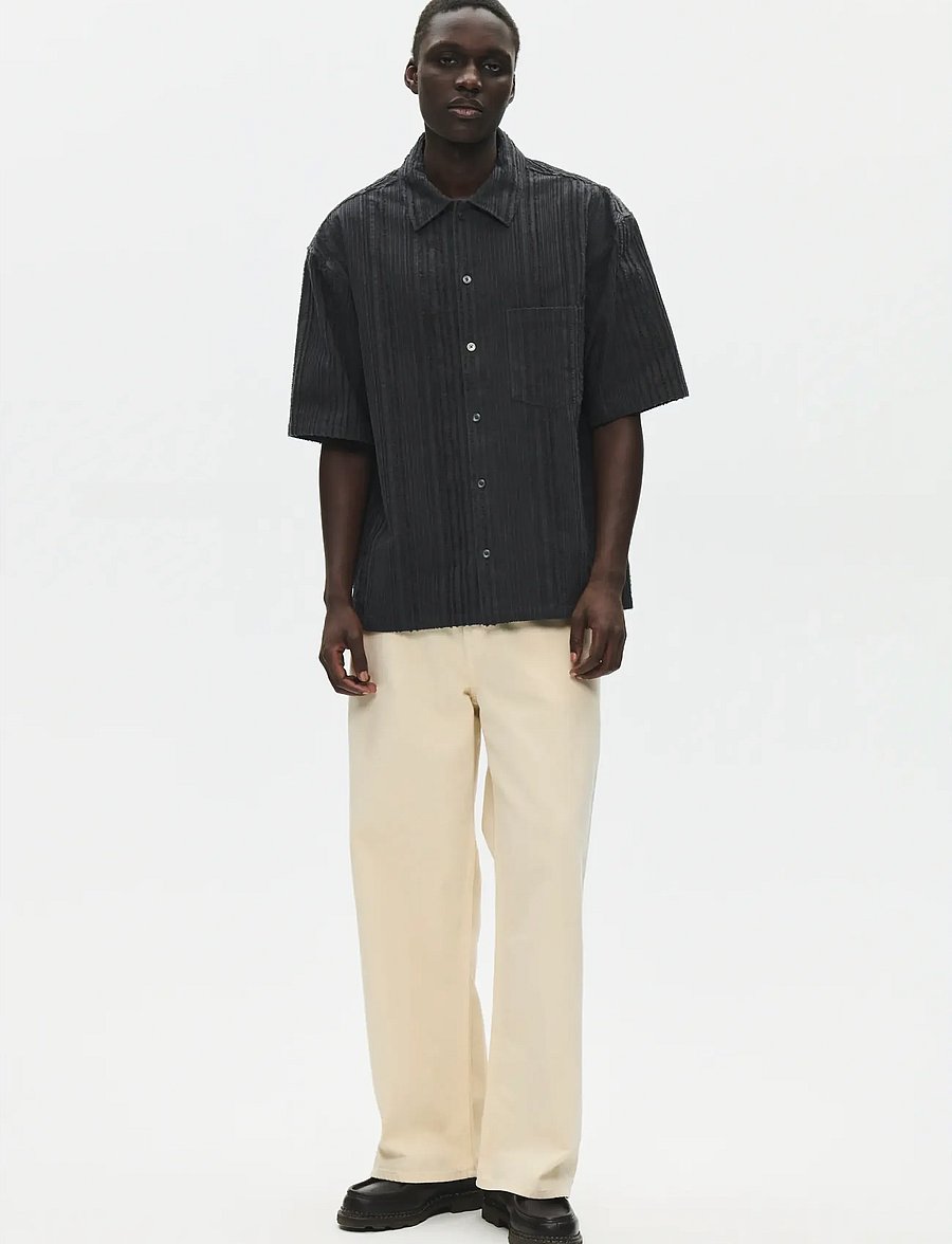 WOOD WOOD - WWCarter SS shirt 25410 - tavalised t-särgid - pirate black - 4
