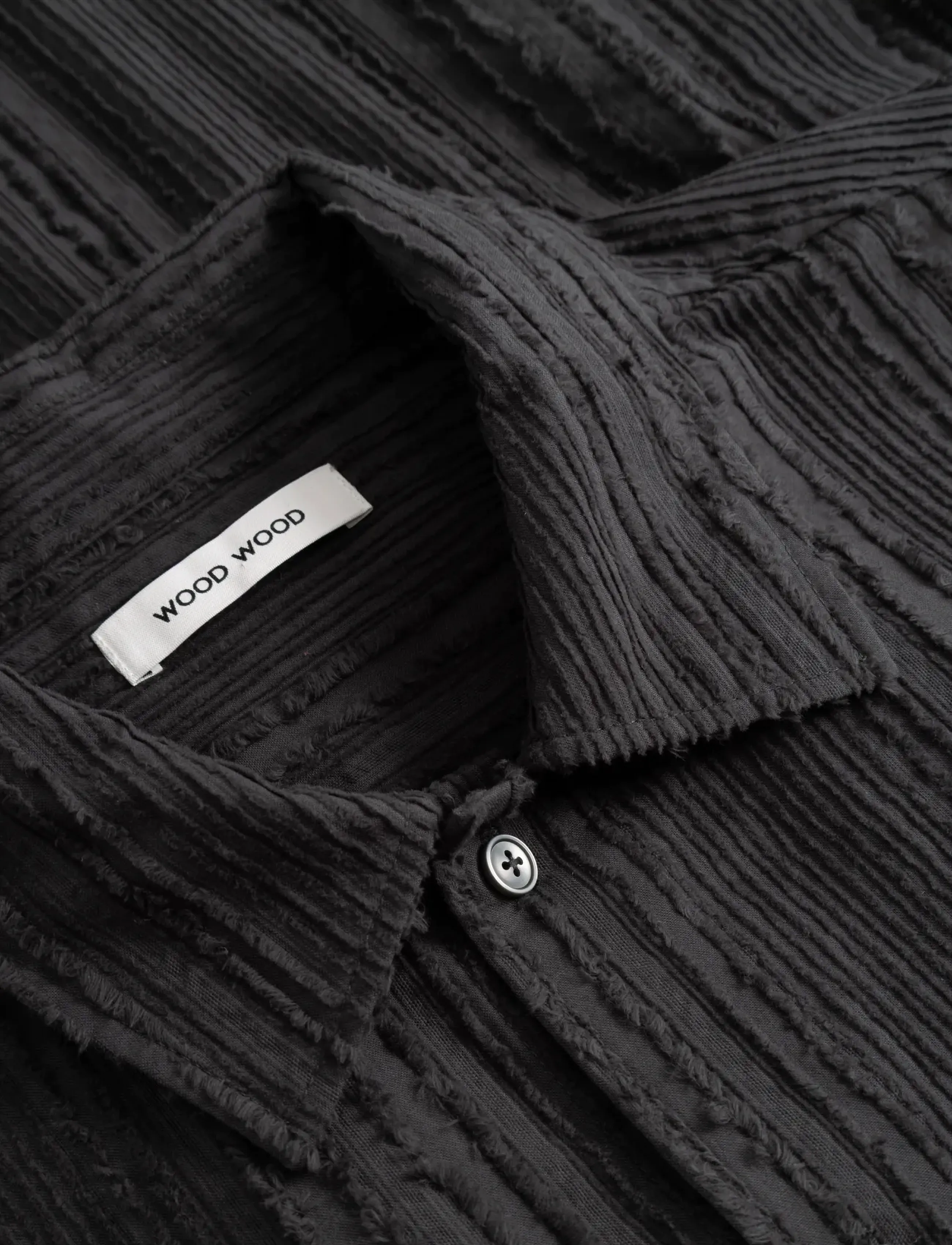 WOOD WOOD - WWCarter SS shirt 25410 - basic skjorter - pirate black - 5