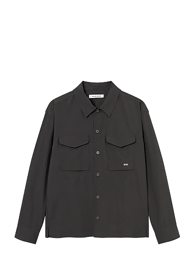 WOOD WOOD WWDavid overshirt 25412 - Overshirts - PIRATE BLACK / black