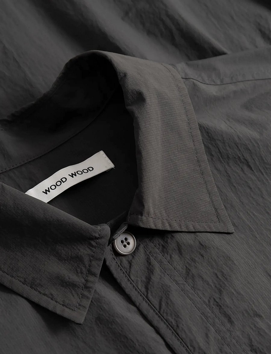 WOOD WOOD - WWDavid overshirt 25412 - shop by style - pirate black - 5