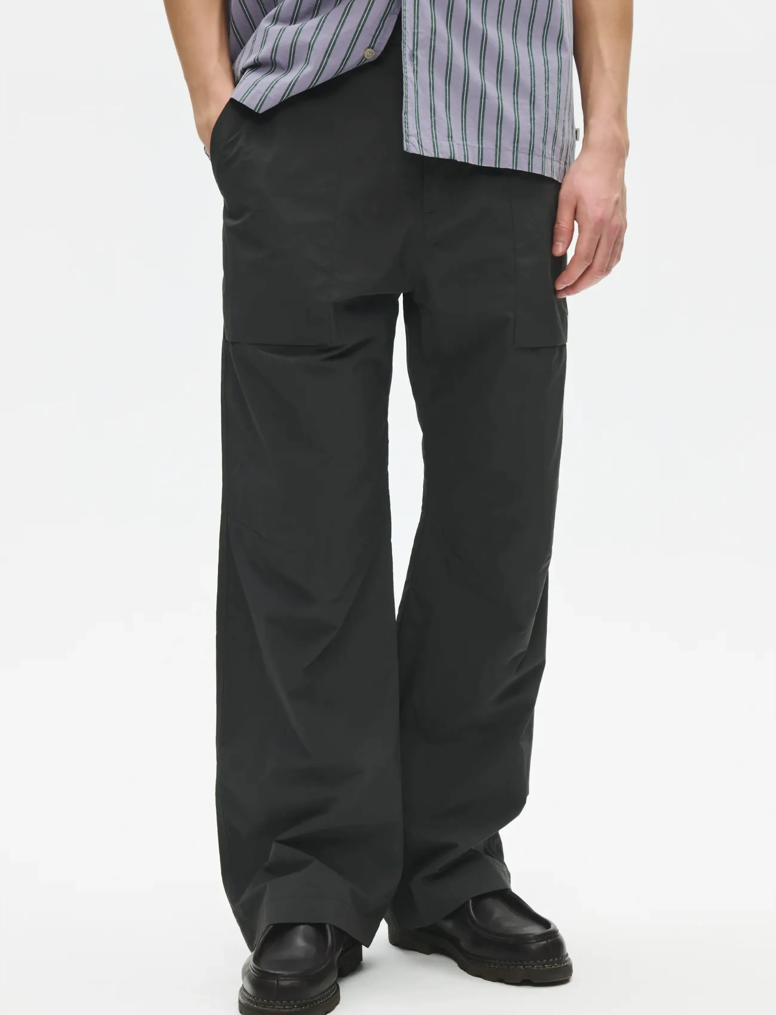 WOOD WOOD WWEthan X trousers 25412 - Hosen - PIRATE BLACK / black