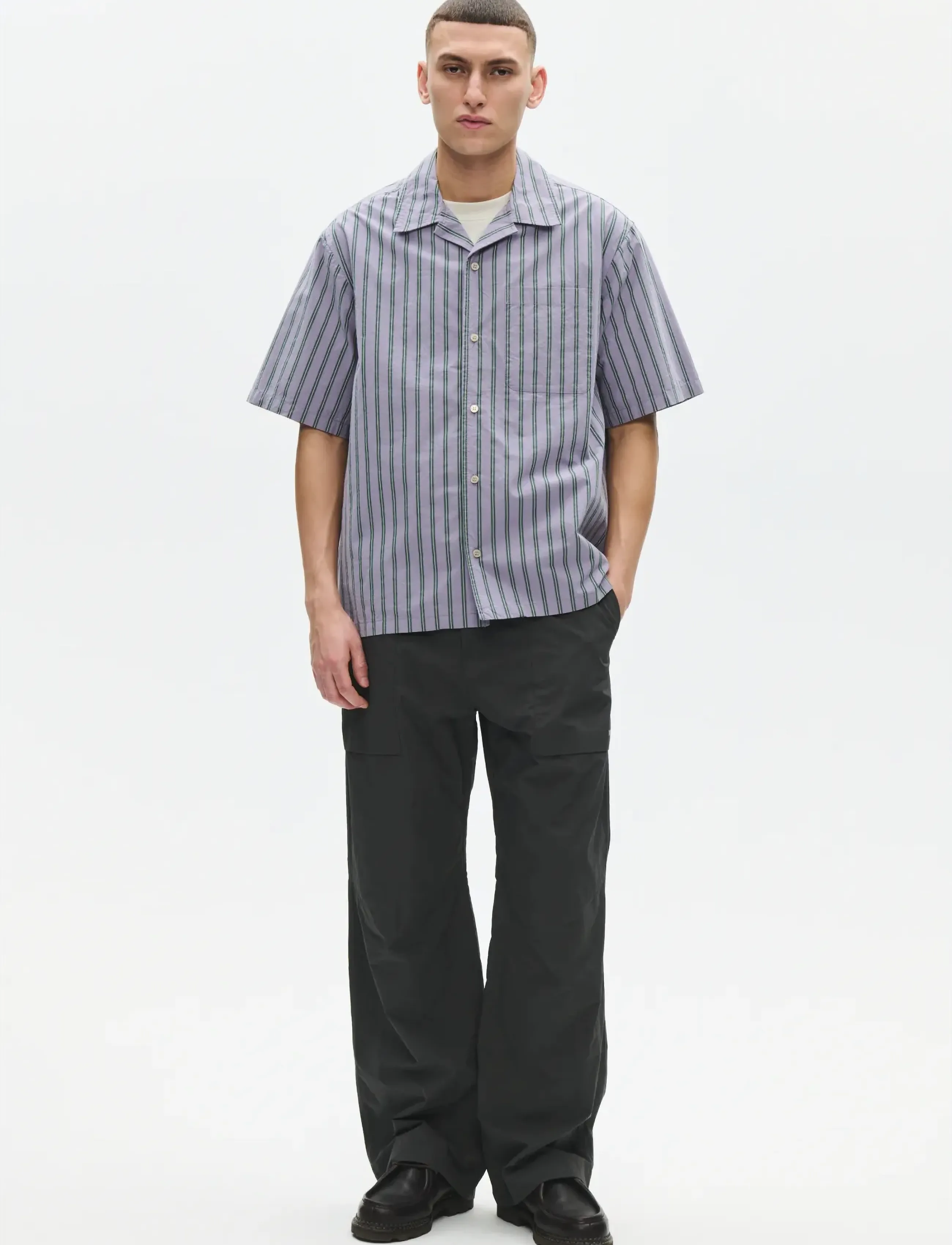 WOOD WOOD - WWEthan X trousers 25412 - cargobukser - pirate black - 2