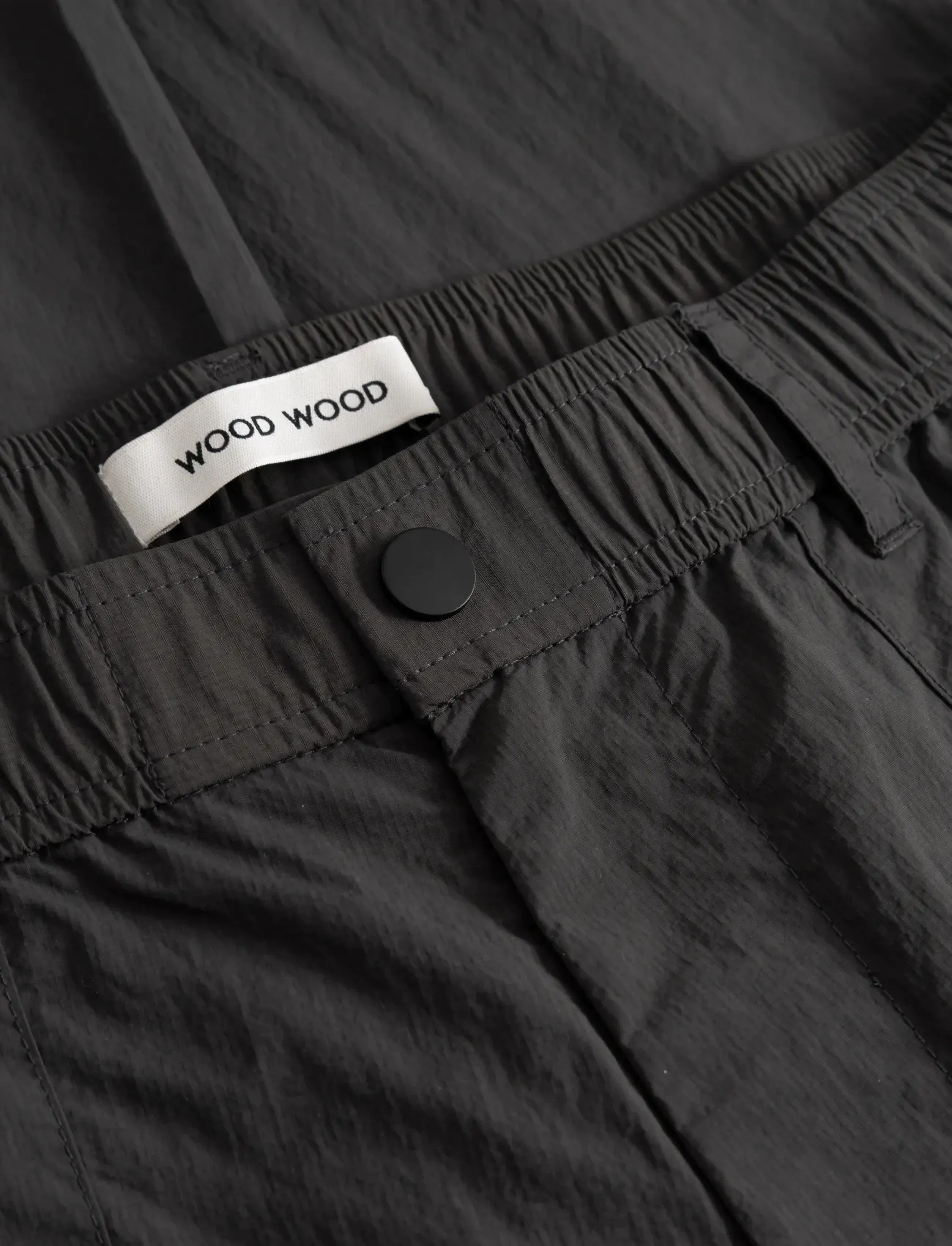 WOOD WOOD - WWEthan X trousers 25412 - cargobukser - pirate black - 5