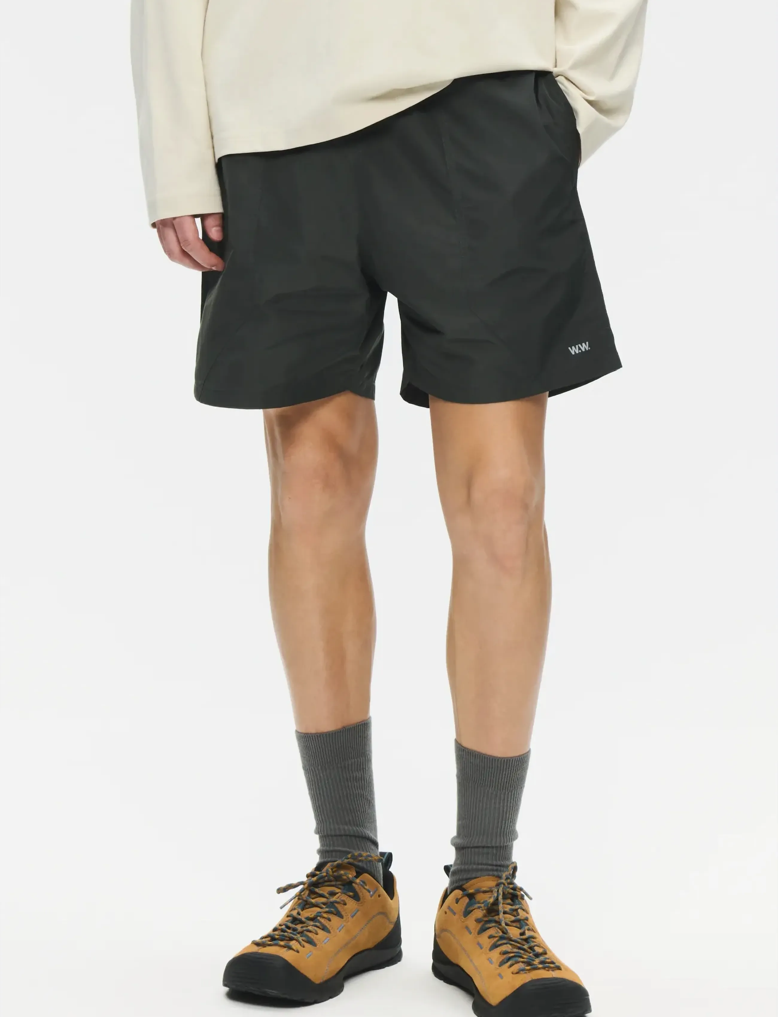 WOOD WOOD WWMat shorts 25430 - Casual shorts - PIRATE BLACK / black