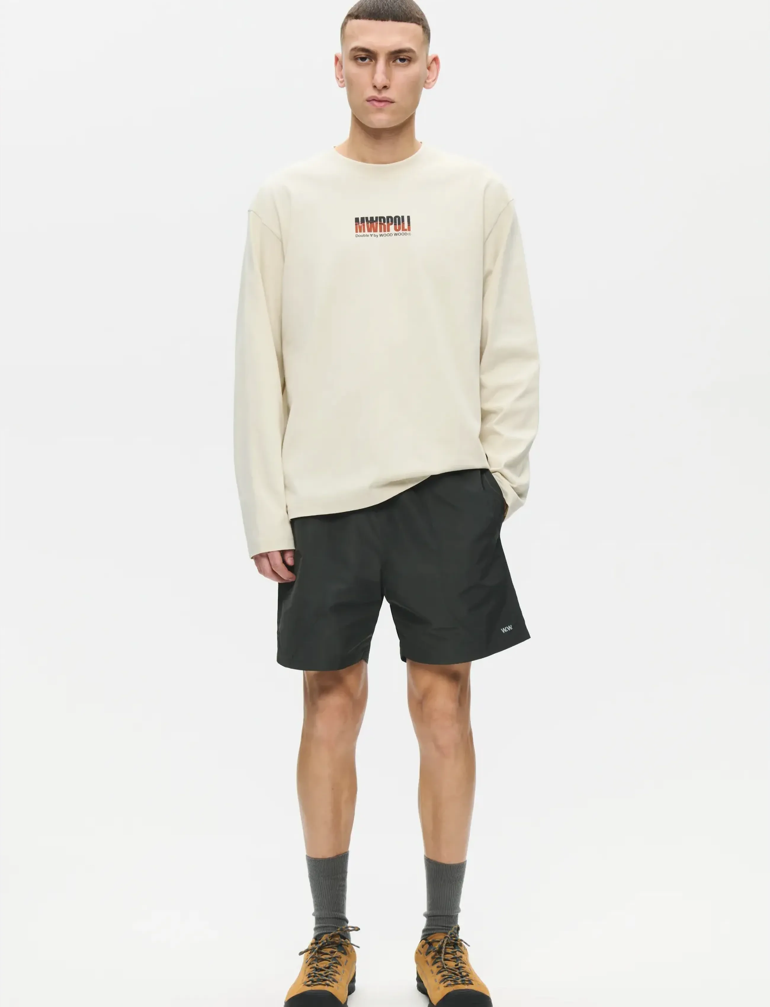 WOOD WOOD - WWMat shorts 25430 - casual shorts - pirate black - 3