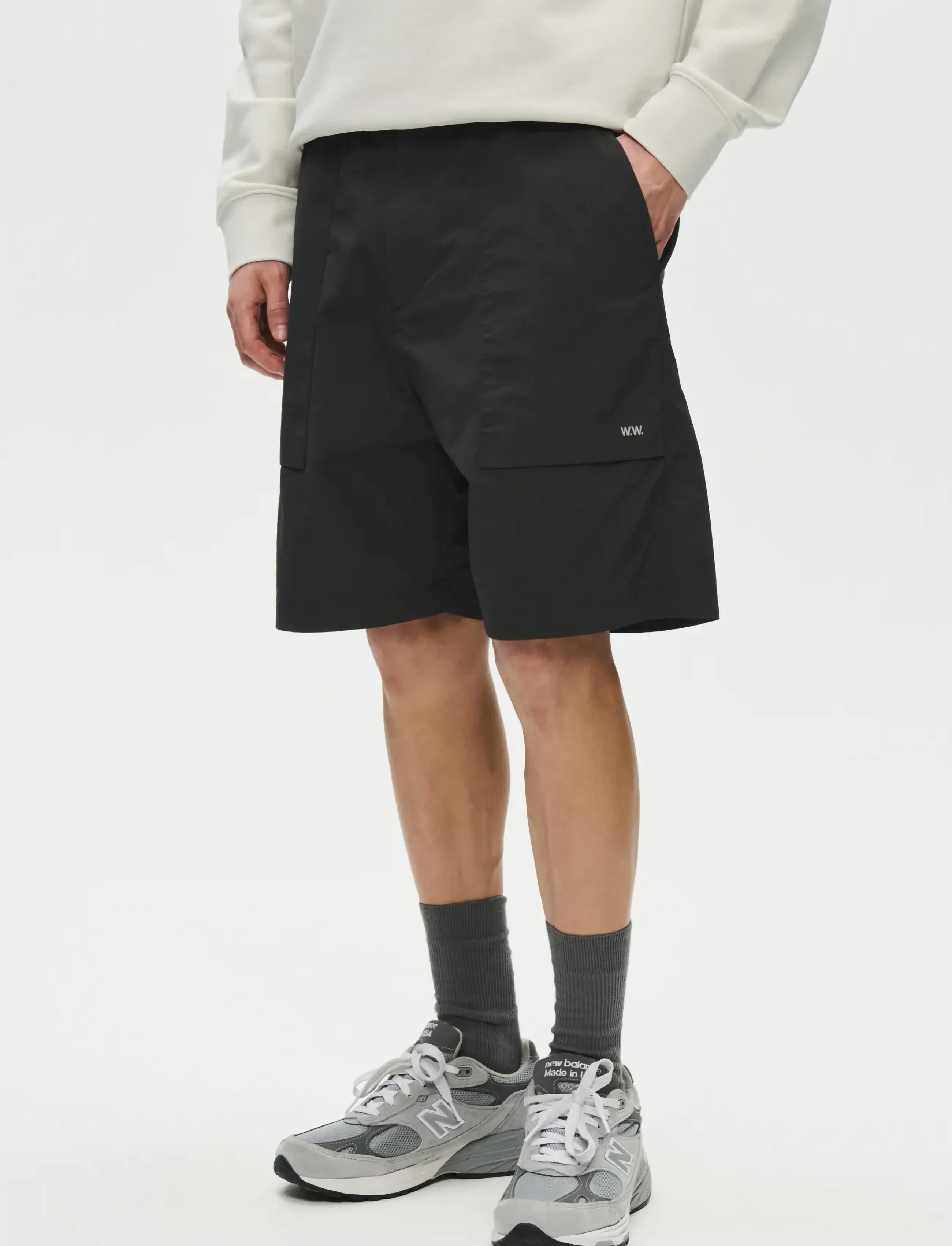 WOOD WOOD WWEthan X shorts 25412 - Casual shorts - PIRATE BLACK / black