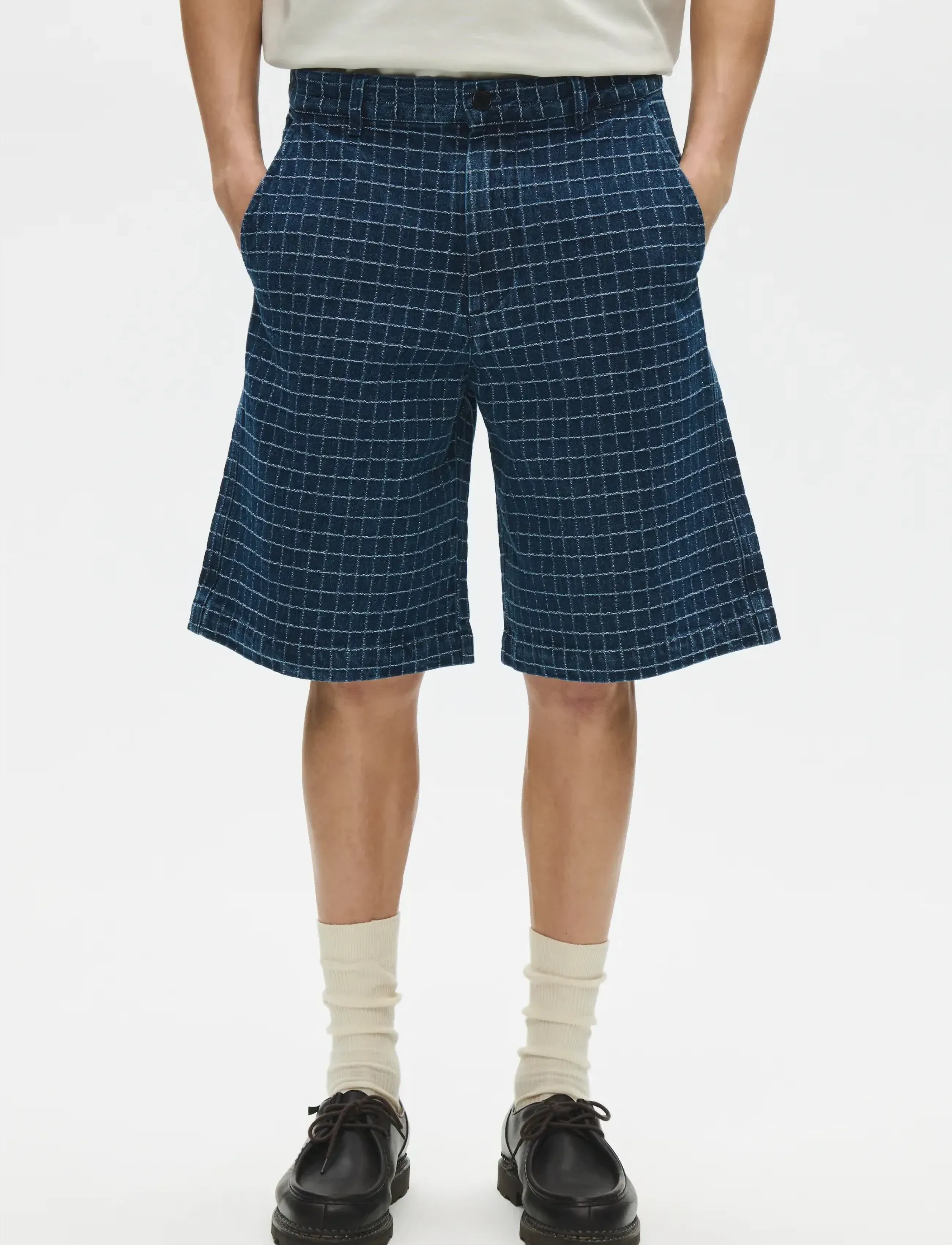 WOOD WOOD Wwluca Shorts 25421, M, Blue, Shorts > Afslappede Shorts, Herre