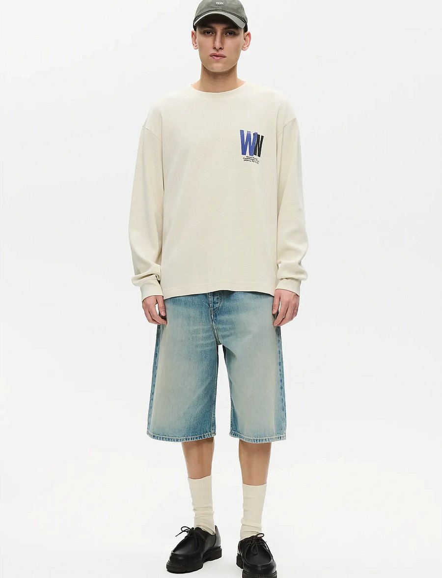 WOOD WOOD - WWKeisan ls tee 25414 - langærmede t-shirts - silver birch - 2