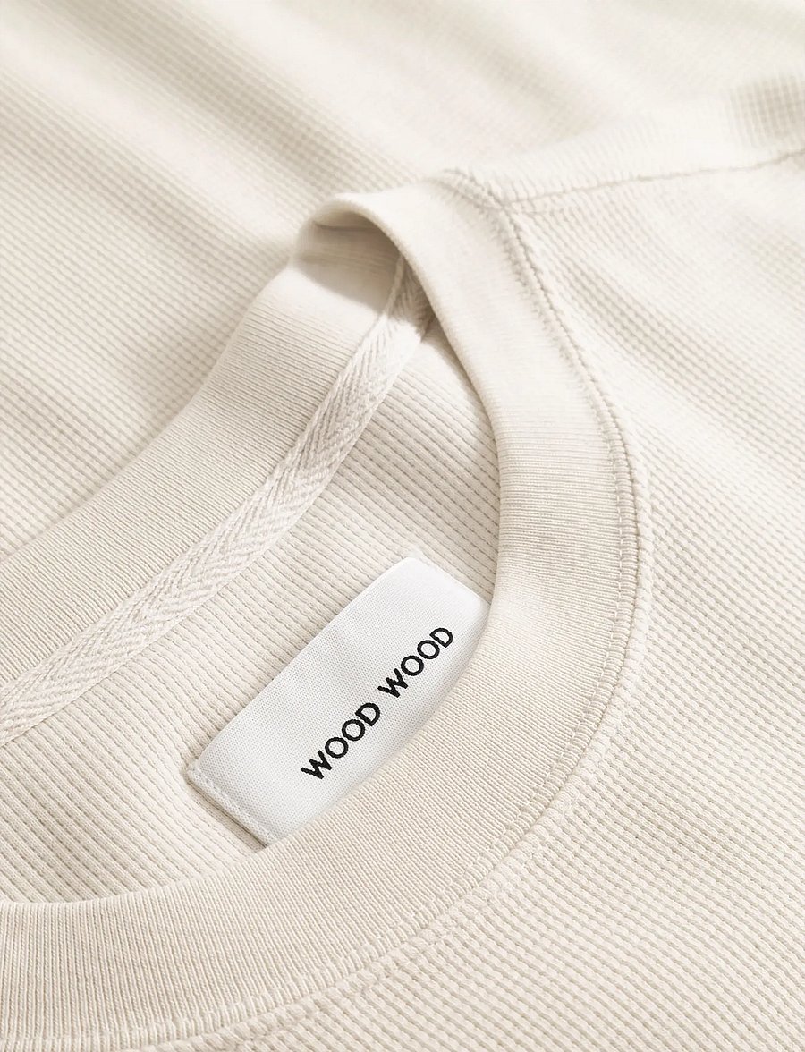 WOOD WOOD - WWKeisan ls tee 25414 - langærmede t-shirts - silver birch - 5