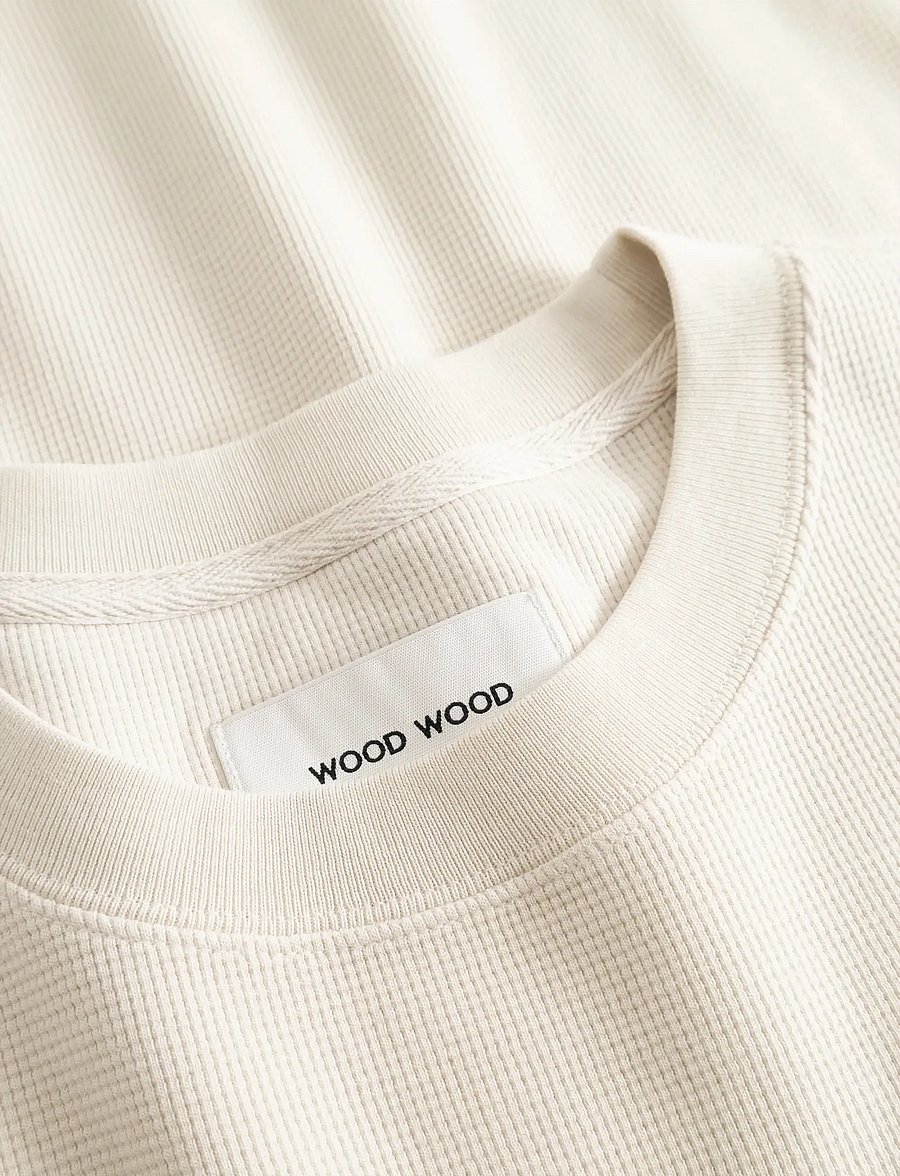 WOOD WOOD - WWGary tee 25414 - short-sleeved t-shirts - silver birch - 5