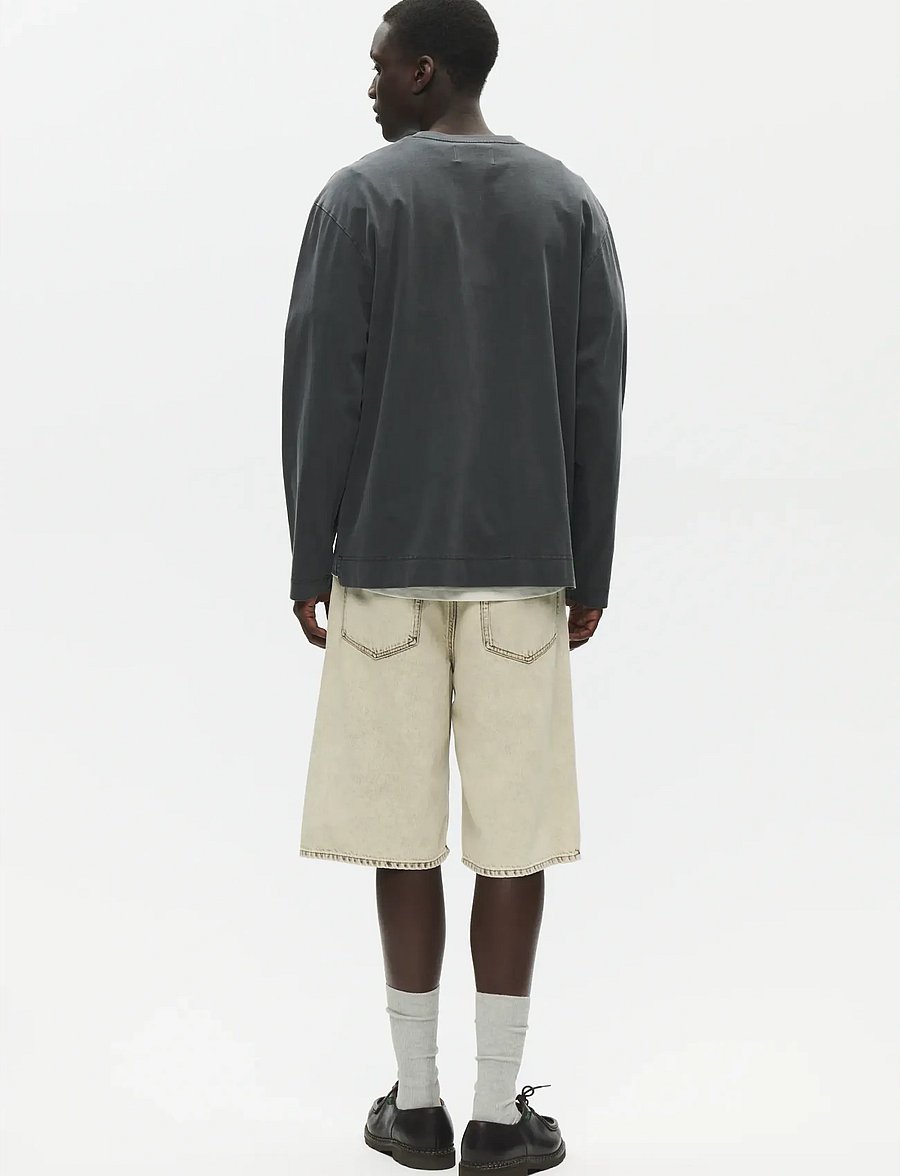 WOOD WOOD - WWRyan taxi ls tee 25207 - långärmade t-shirts - washed black - 3