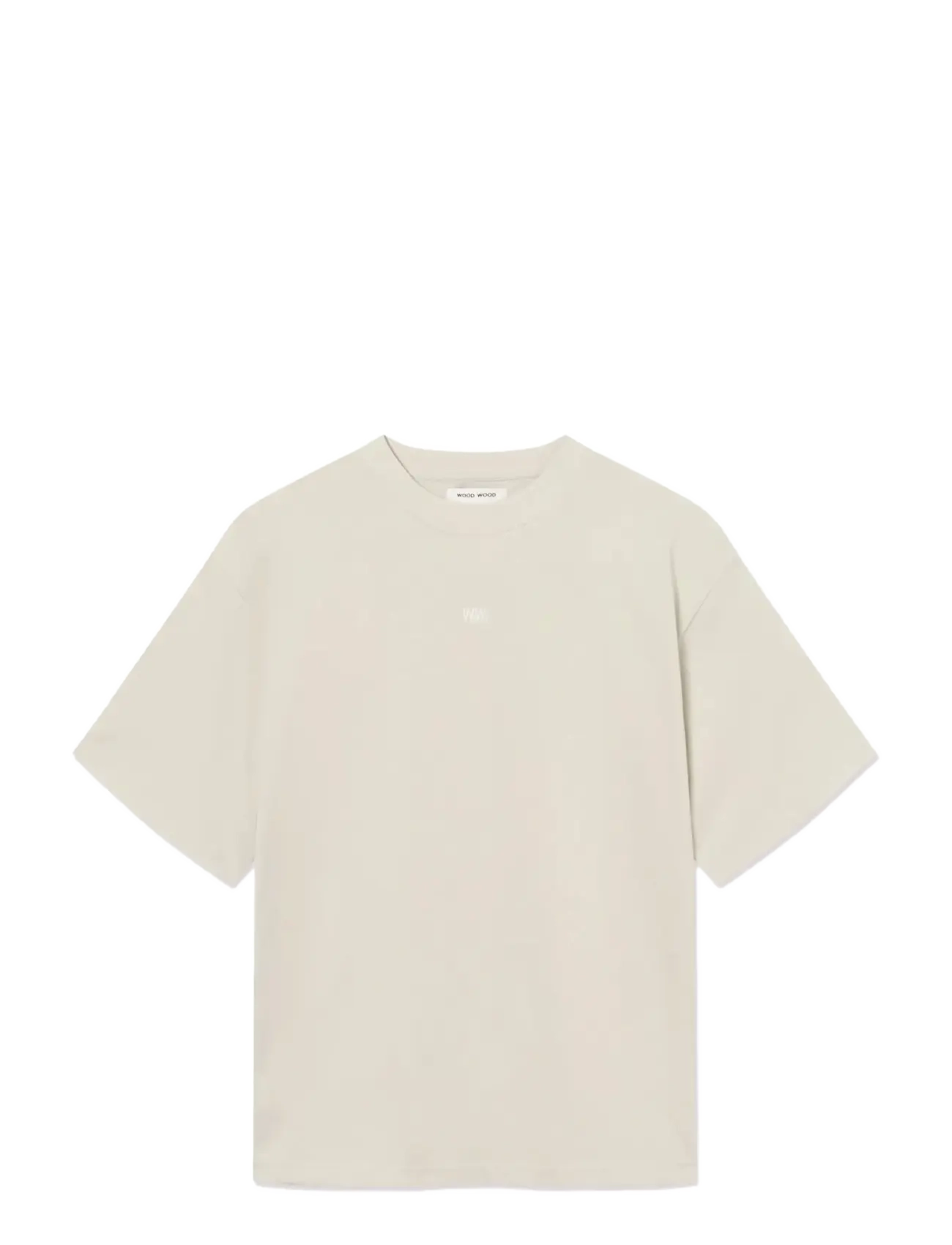 WOOD WOOD - WWGary palm tee 25431 - kortærmede t-shirts - silver birch - 1
