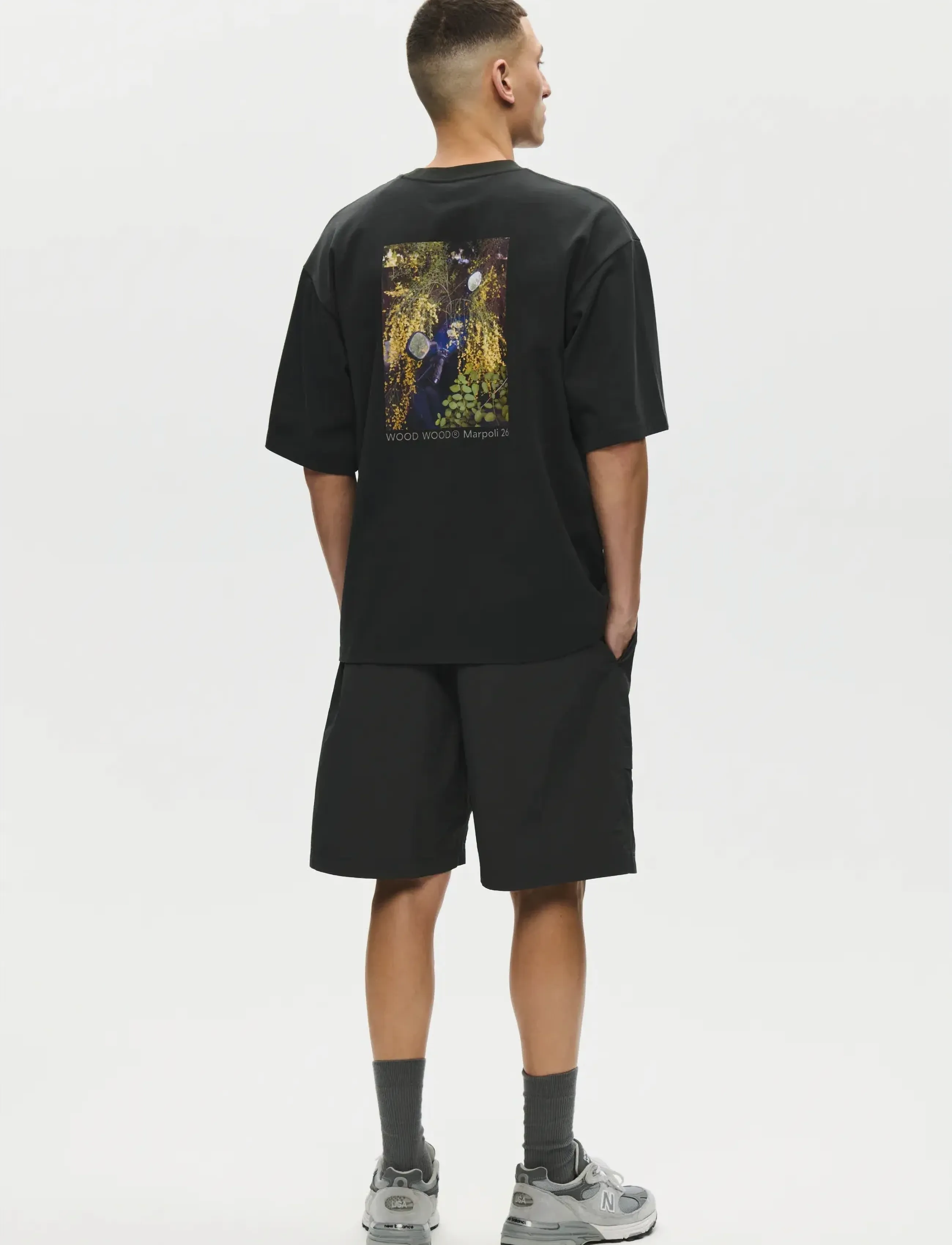 WOOD WOOD - WWGary scooter tee 25431 - kortærmede t-shirts - pirate black - 5
