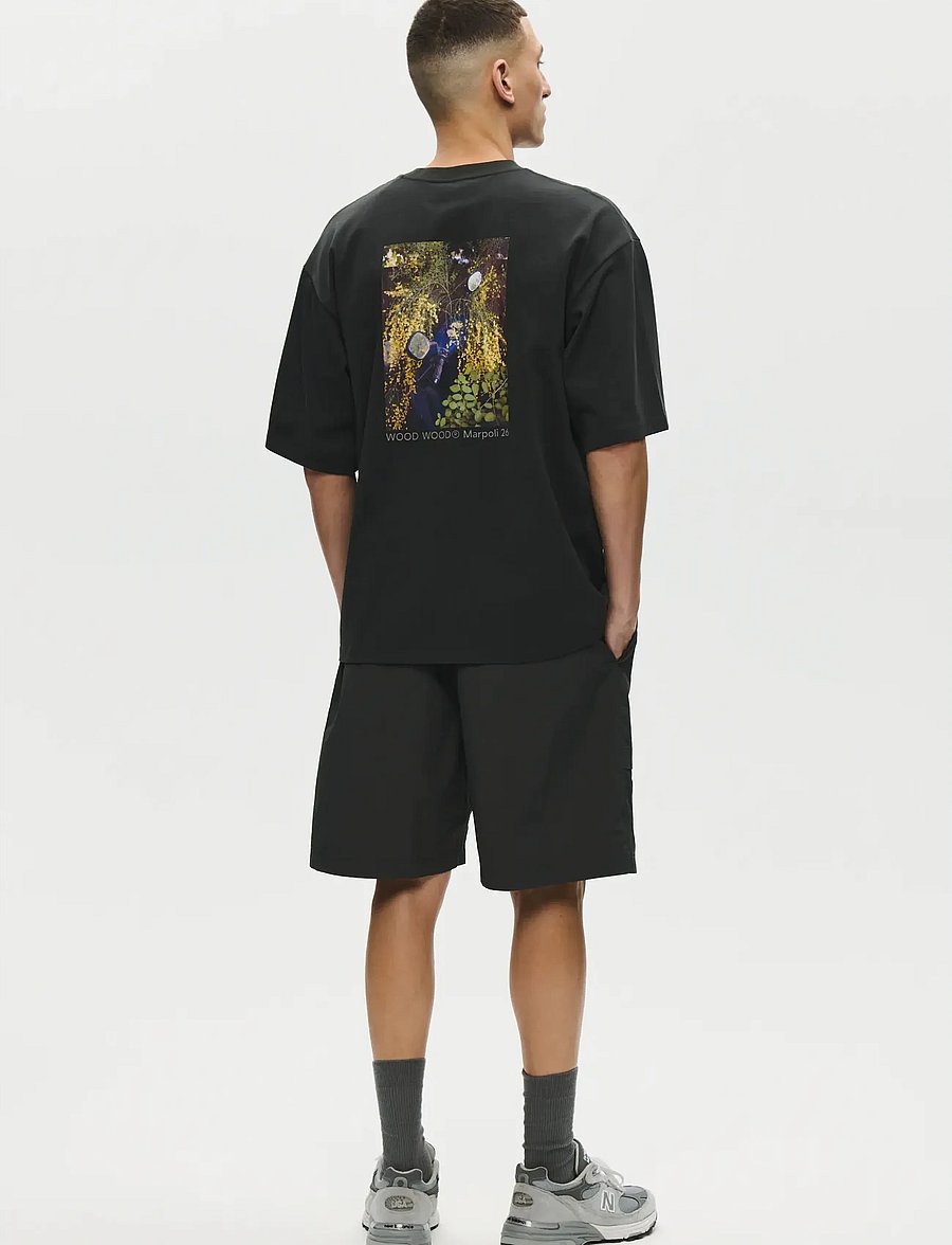 WOOD WOOD - WWGary scooter tee 25431 - kurzärmelig - pirate black - 5
