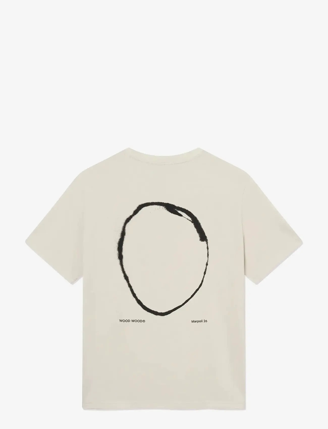 WOOD WOOD - WWBobby circle tee 25431 - kortærmede t-shirts - silver birch - 2