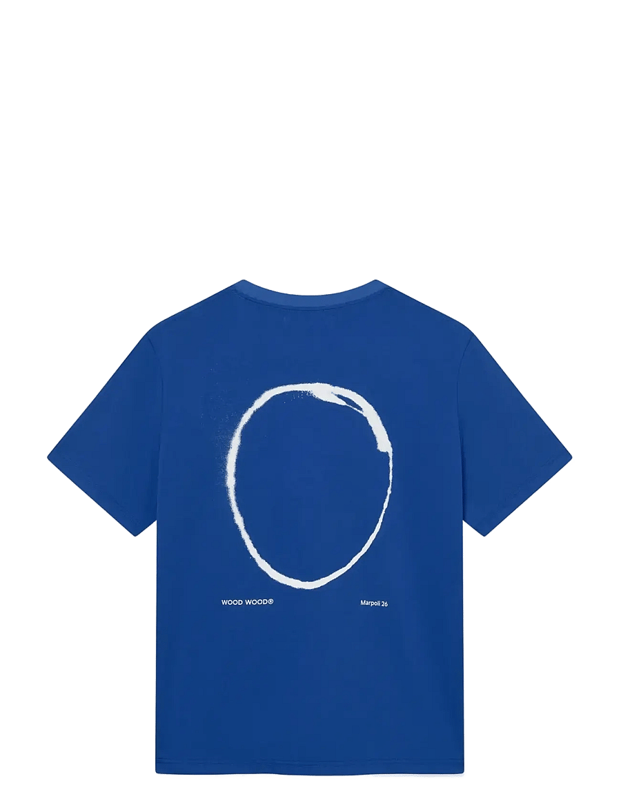 WOOD WOOD - WWBobby circle tee 25431 - kurzärmelig - sodalite blue - 2