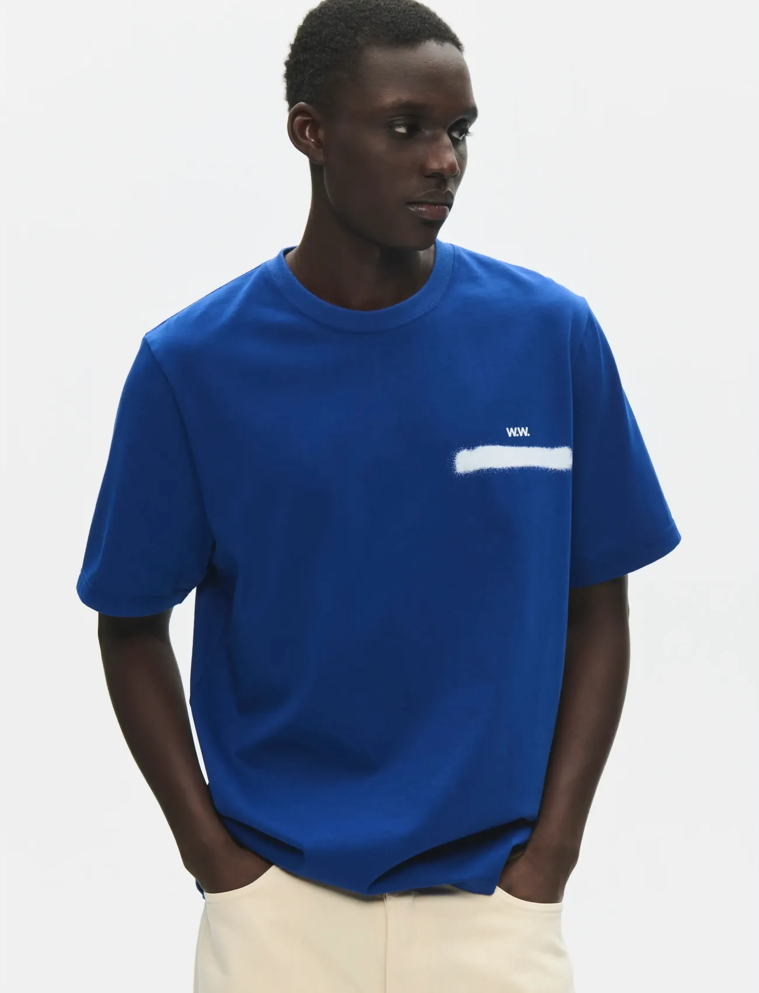 WOOD WOOD WWBobby circle tee 25431 - WOOD WOOD - SODALITE BLUE / blue