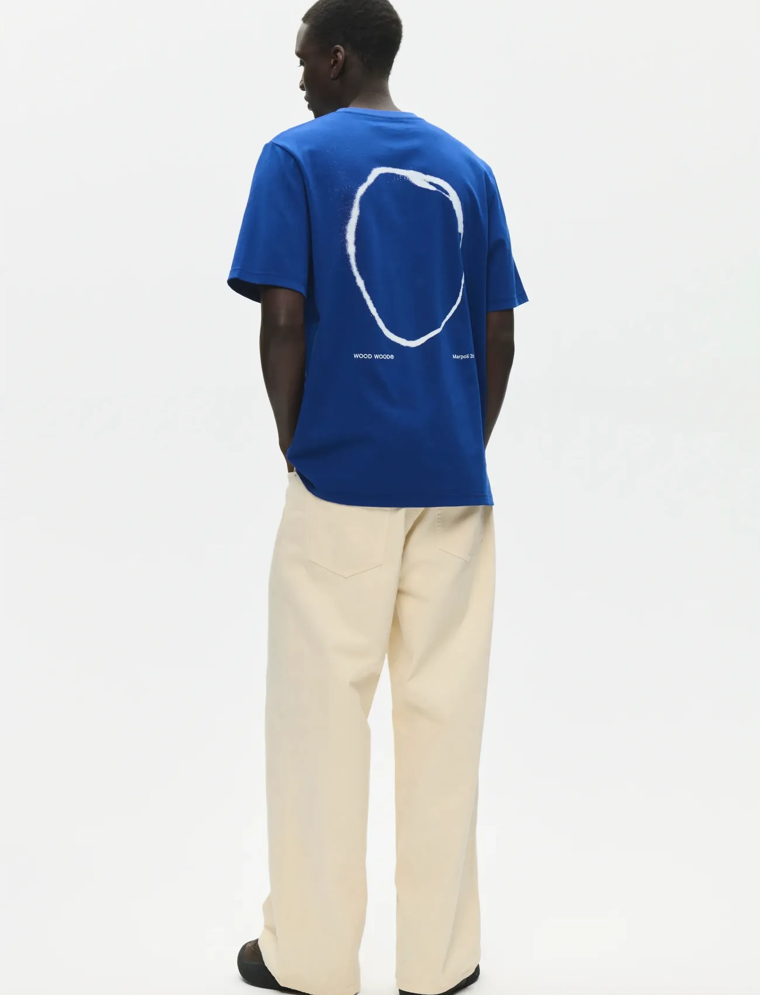 WOOD WOOD - WWBobby circle tee 25431 - short-sleeved t-shirts - sodalite blue - 3