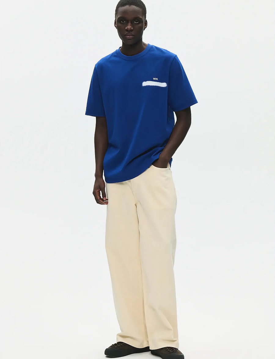 WOOD WOOD - WWBobby circle tee 25431 - kurzärmelig - sodalite blue - 4