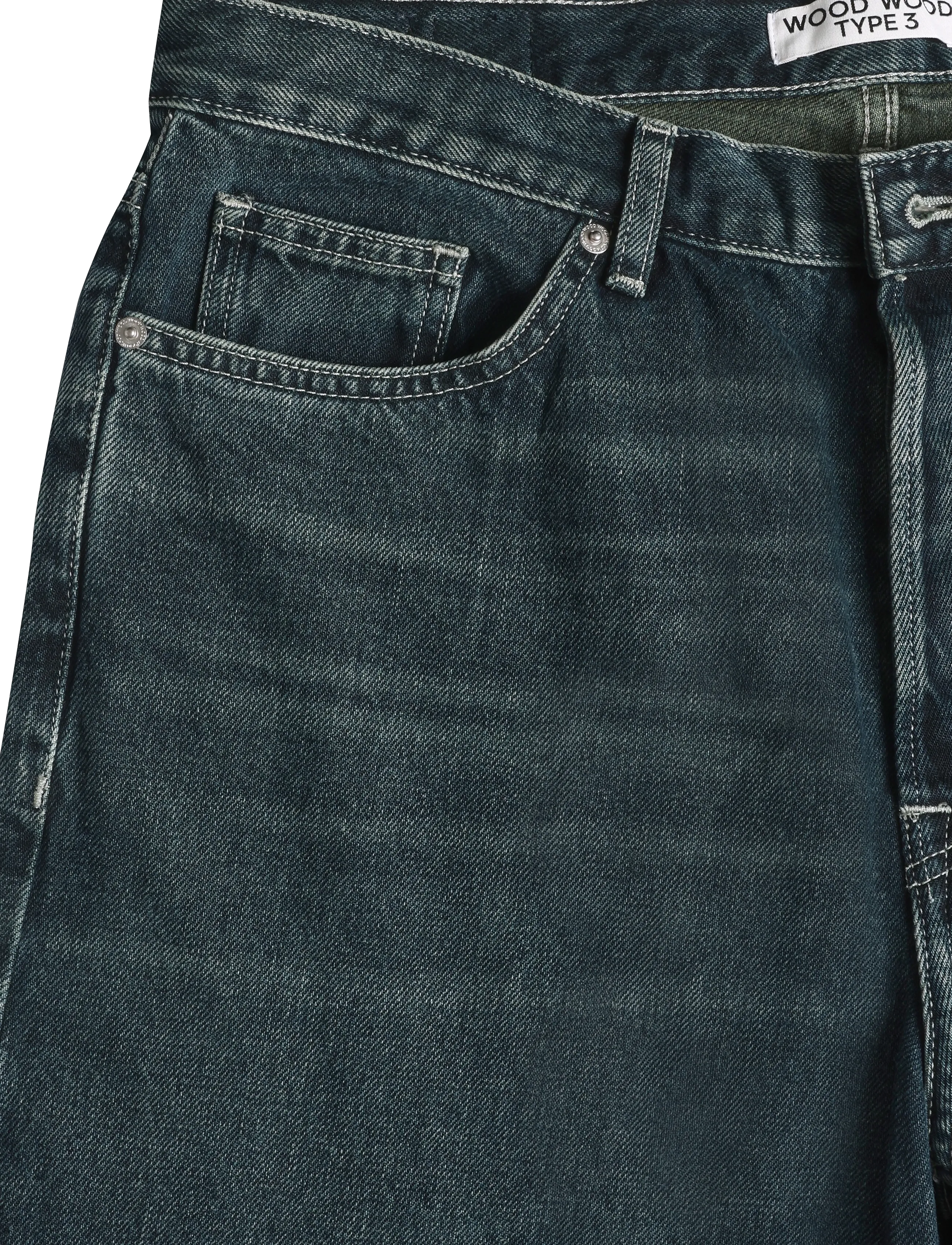 WOOD WOOD - WWType 3 jeans 25438 - weite jeans - od ocean - 4