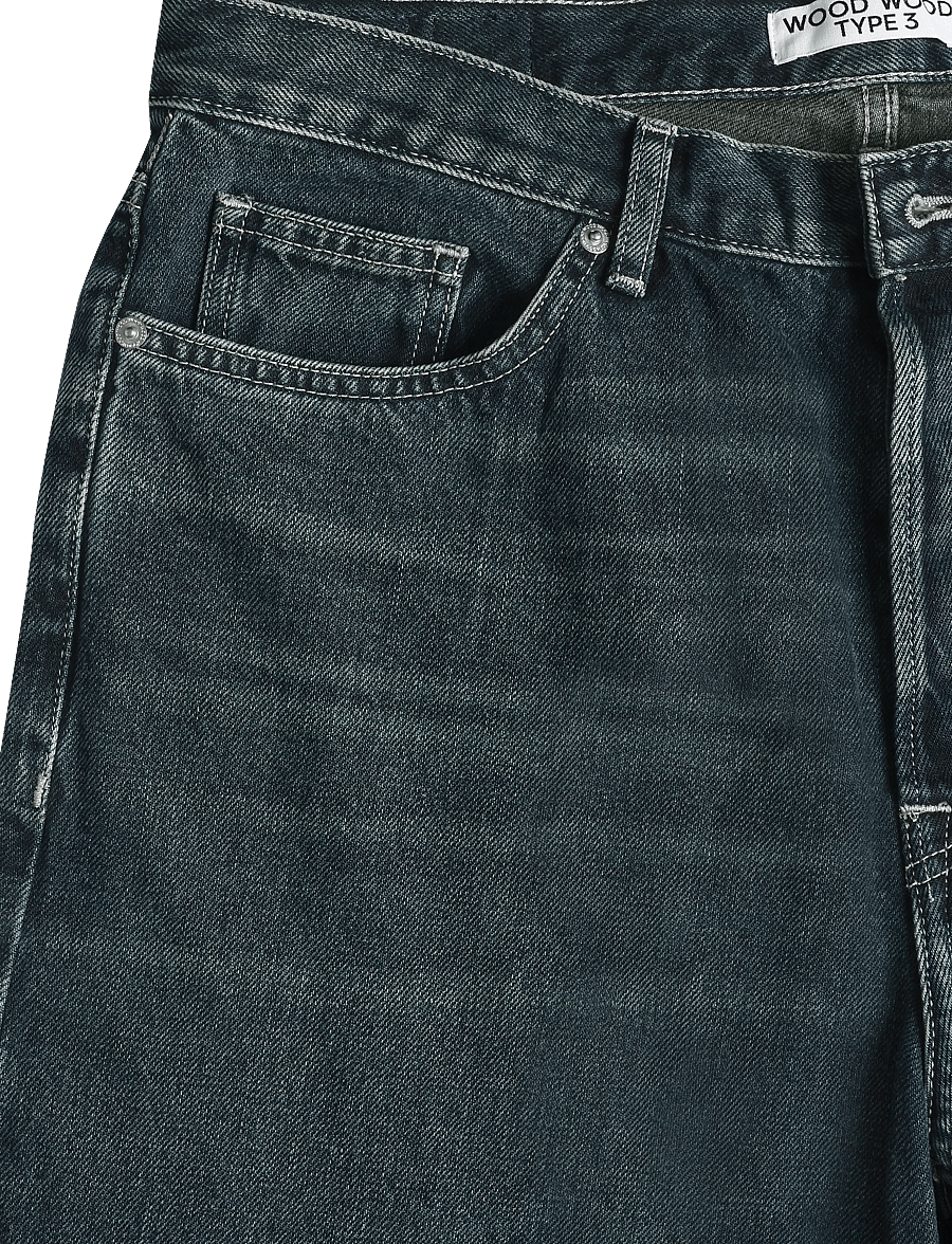 WOOD WOOD - WWType 3 jeans 25438 - weite jeans - od ocean - 4