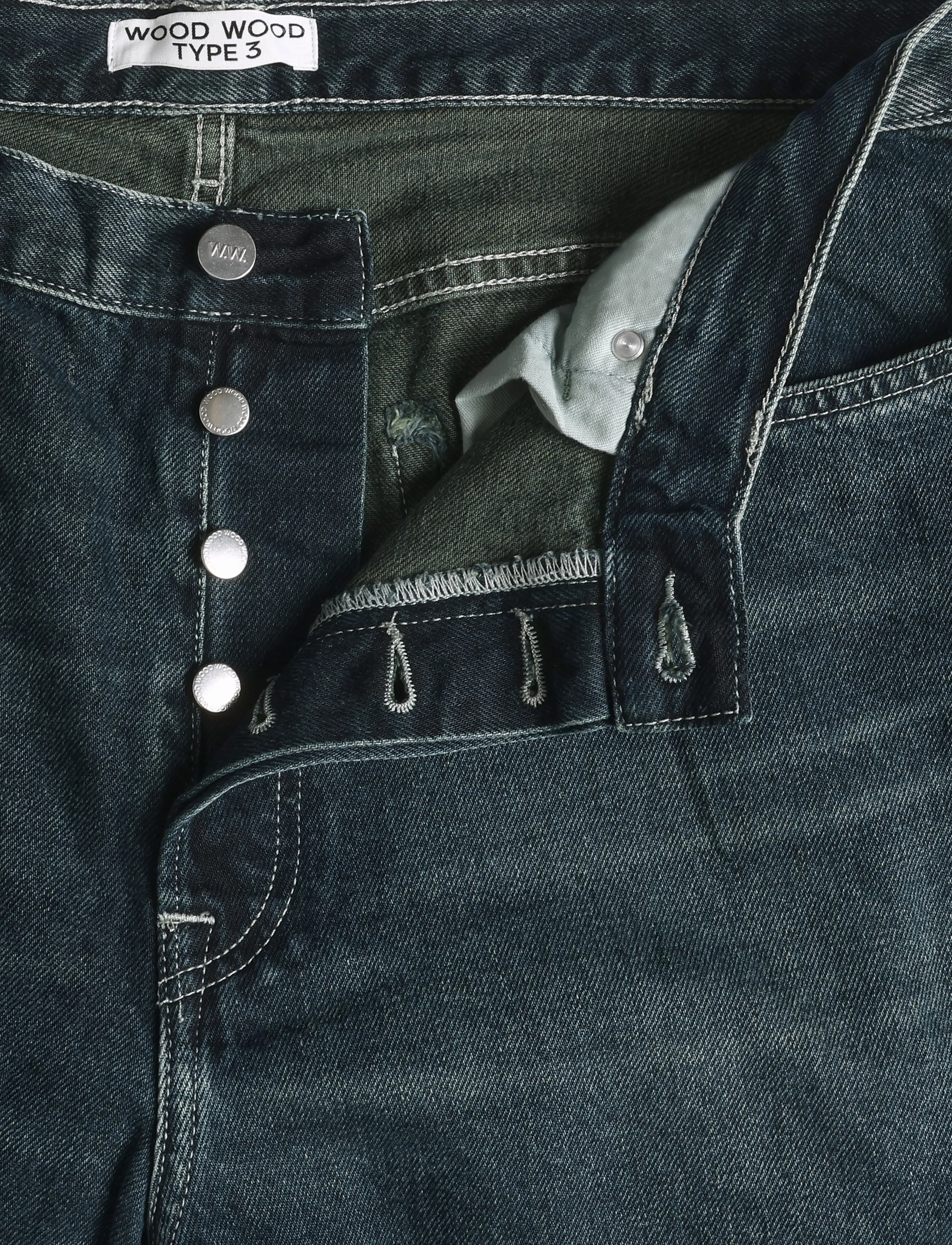WOOD WOOD - WWType 3 jeans 25438 - weite jeans - od ocean - 5
