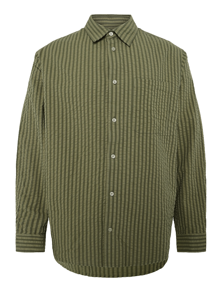 WOOD WOOD - WWNico shirt 25441 - gestreifte hemden - deep depths stripe - 1