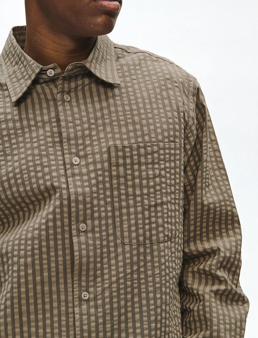 WOOD WOOD - WWNico shirt 25441 - gestreifte hemden - deep depths stripe - 4