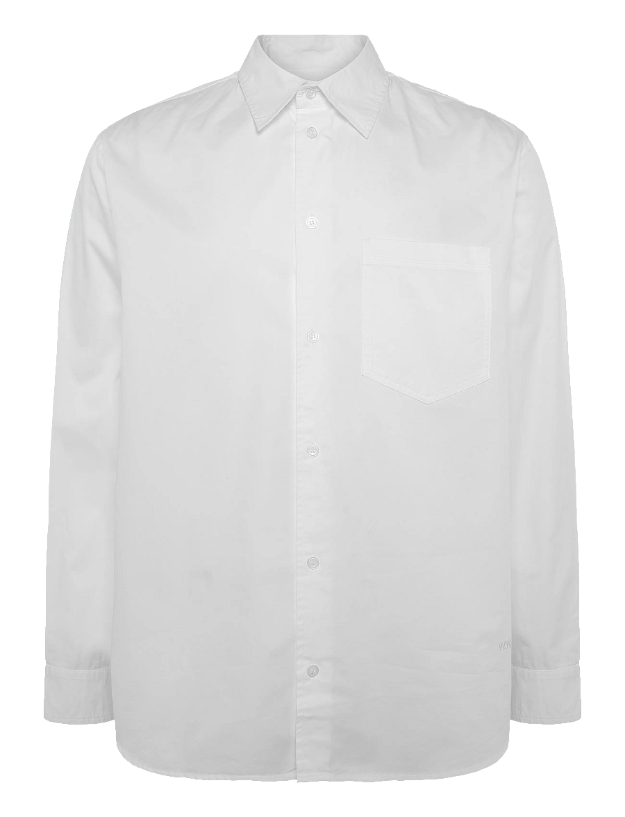WOOD WOOD - WWNico shirt 25447 - rennot kauluspaidat - bright white - 1