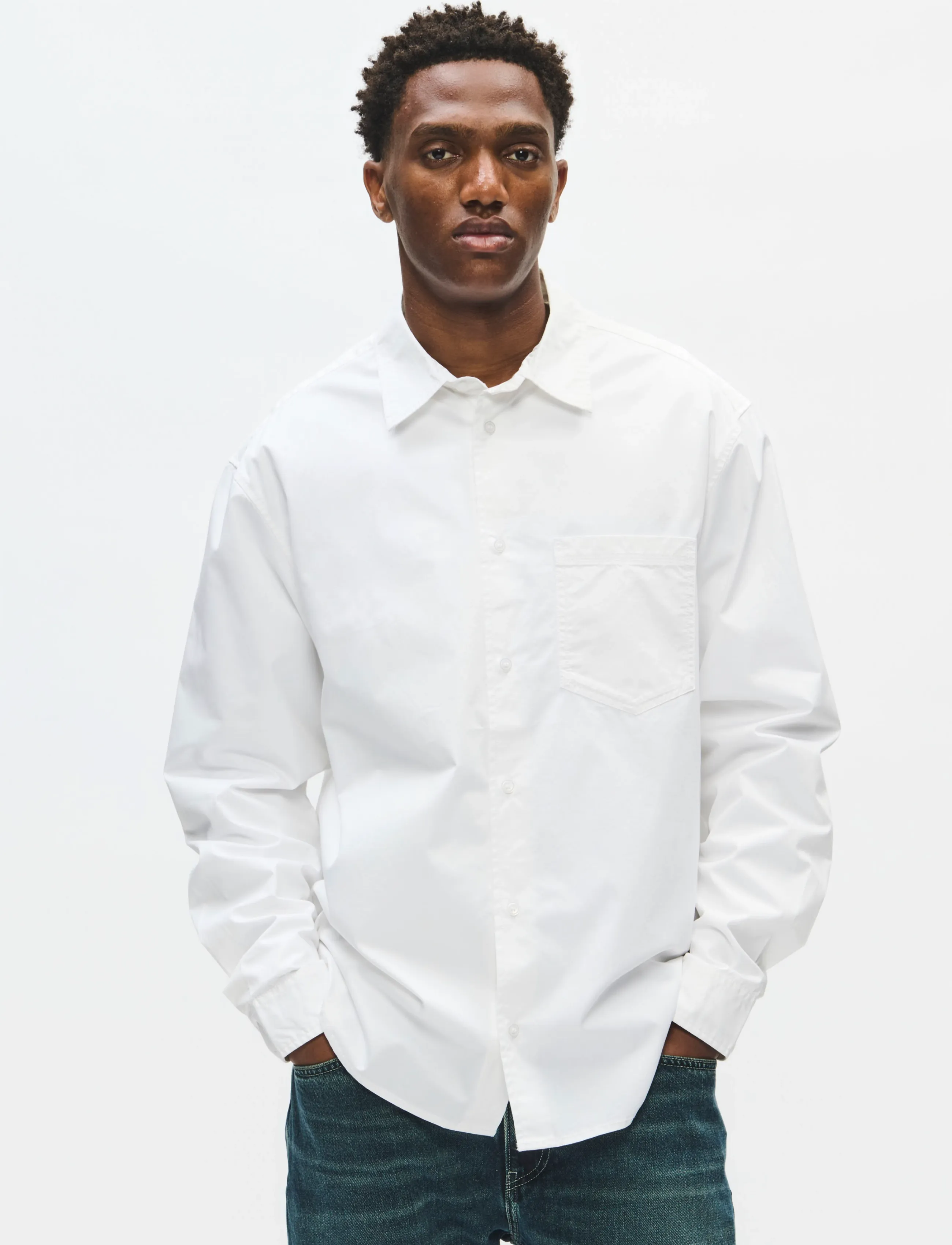 WOOD WOOD WWNico shirt 25447 - Kleidung - BRIGHT WHITE / white