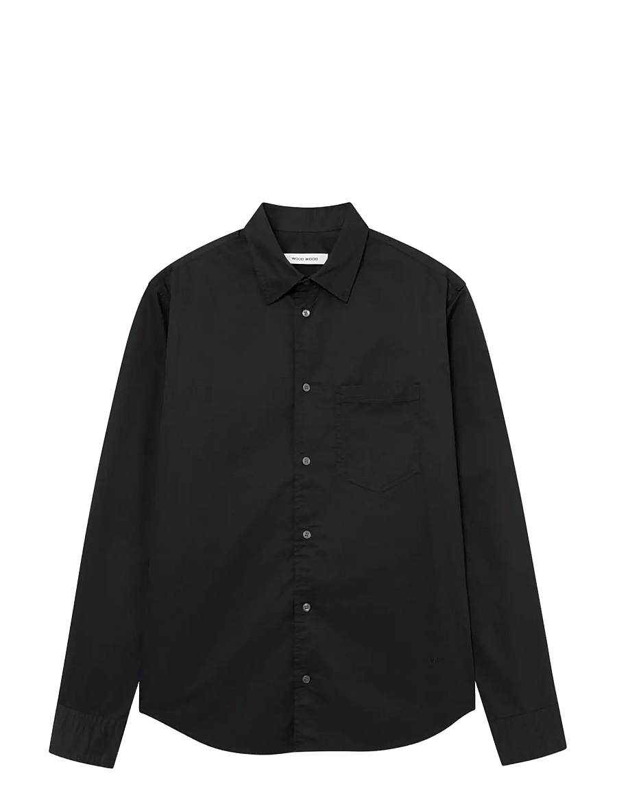 WOOD WOOD - WWNico shirt 25447 - casual skjortor - meteorite - 1